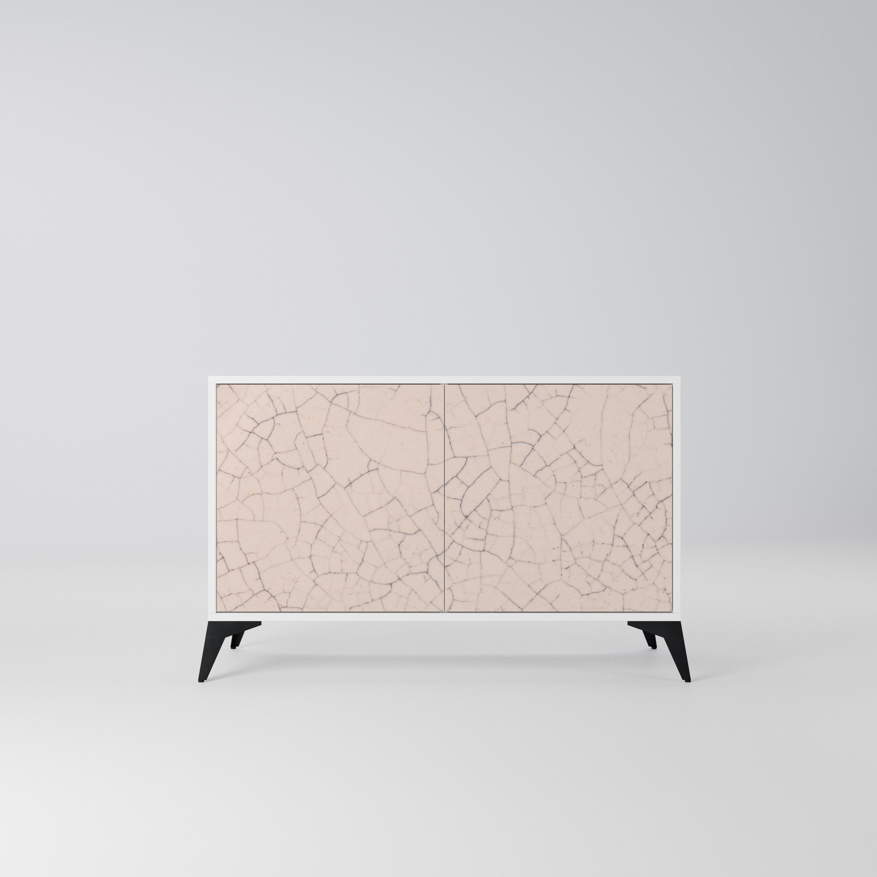 CERAMIC TEXTURE Komoda 2-drzwiowa korpus Biały