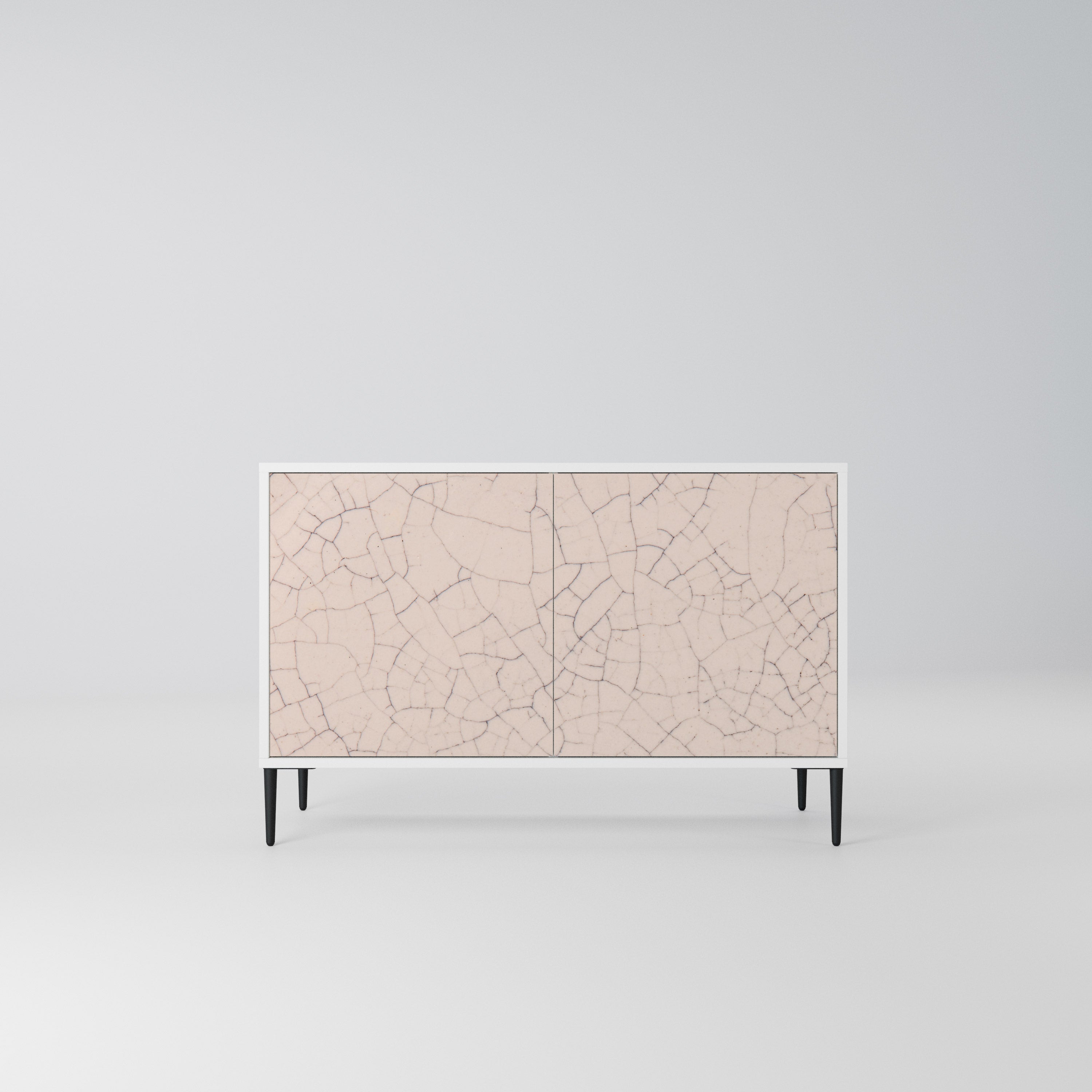 CERAMIC TEXTURE Komoda 2-drzwiowa korpus Biały