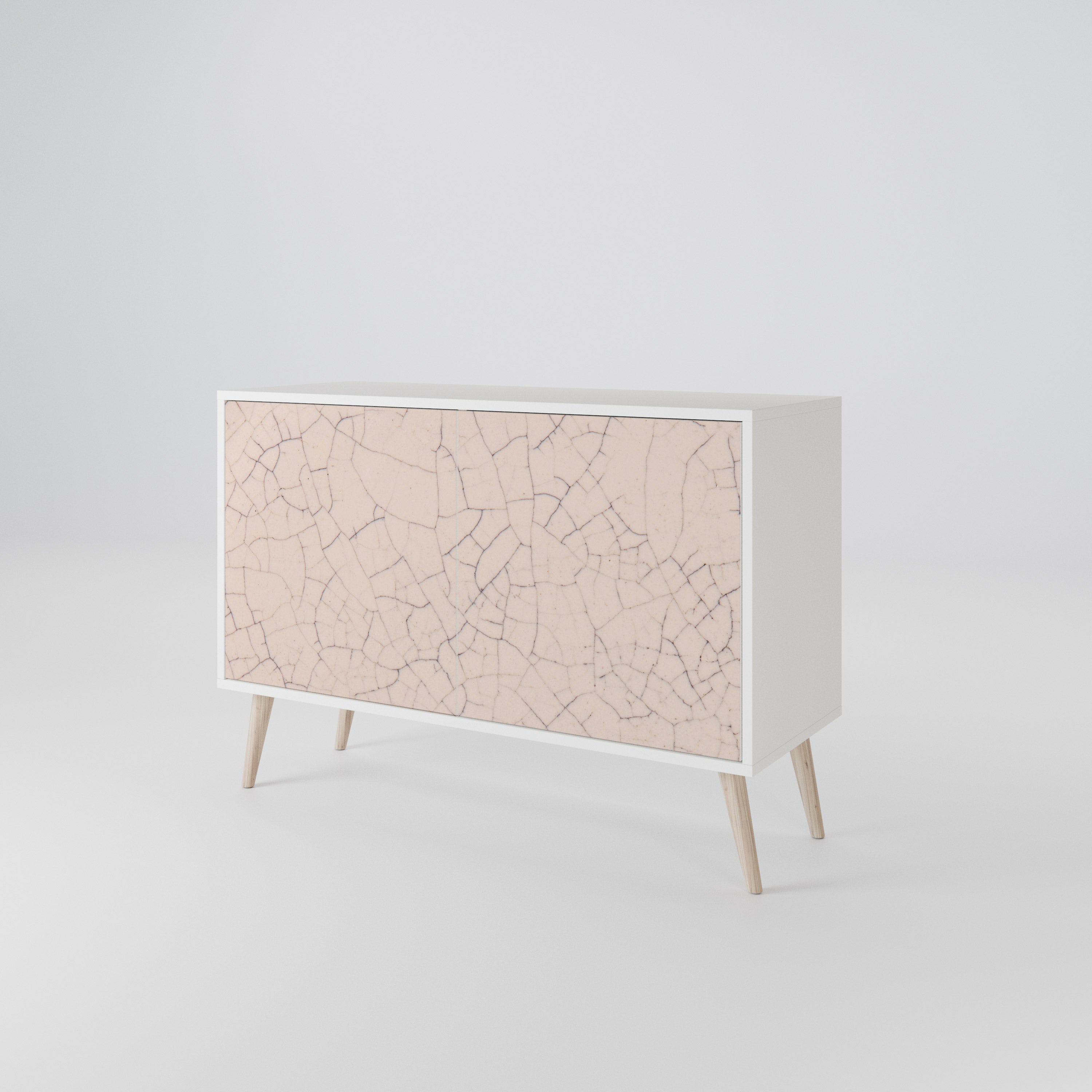 CERAMIC TEXTURE Komoda 2-drzwiowa korpus Biały