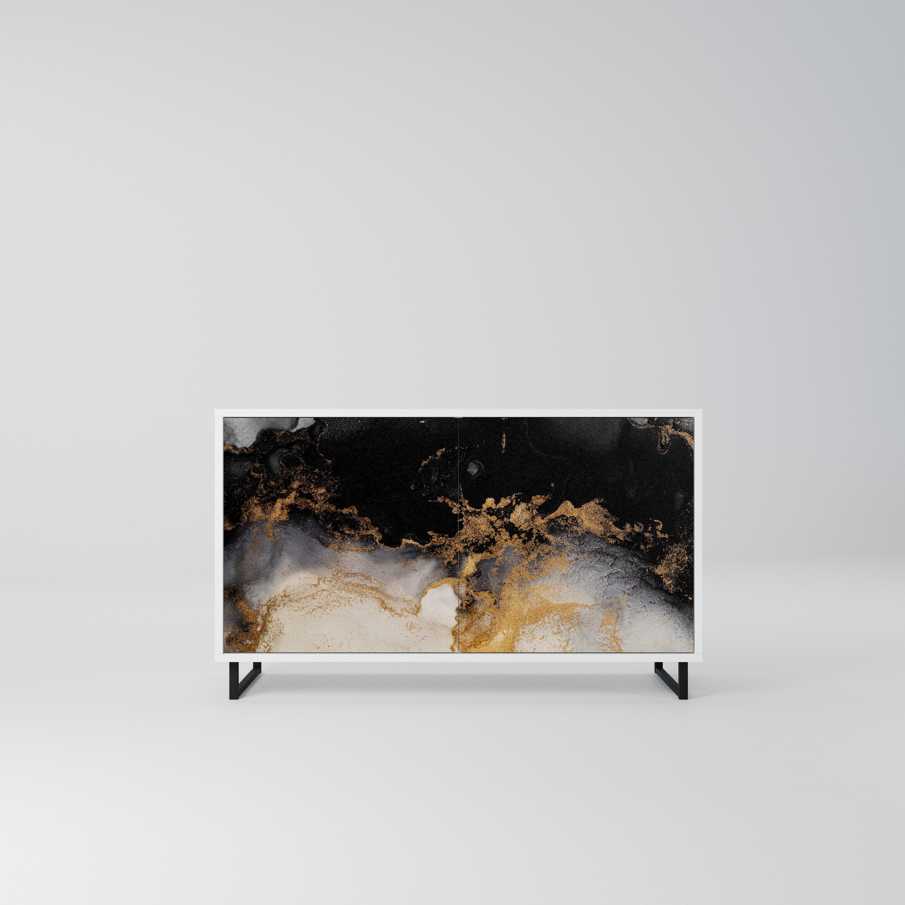 MARBLE OF TOMMORROW Komoda 2-drzwiowa korpus Biały