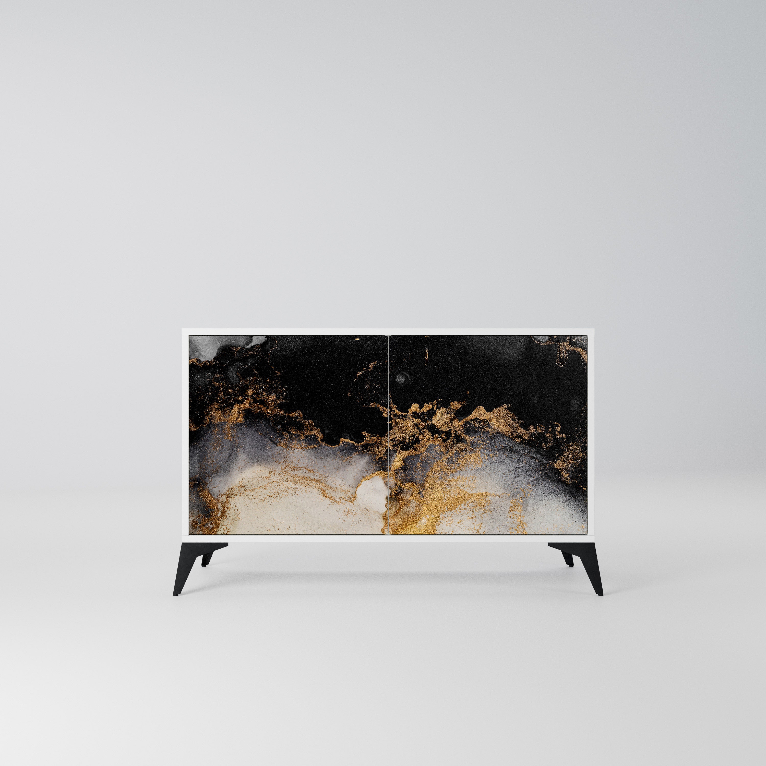 MARBLE OF TOMMORROW Komoda 2-drzwiowa korpus Biały