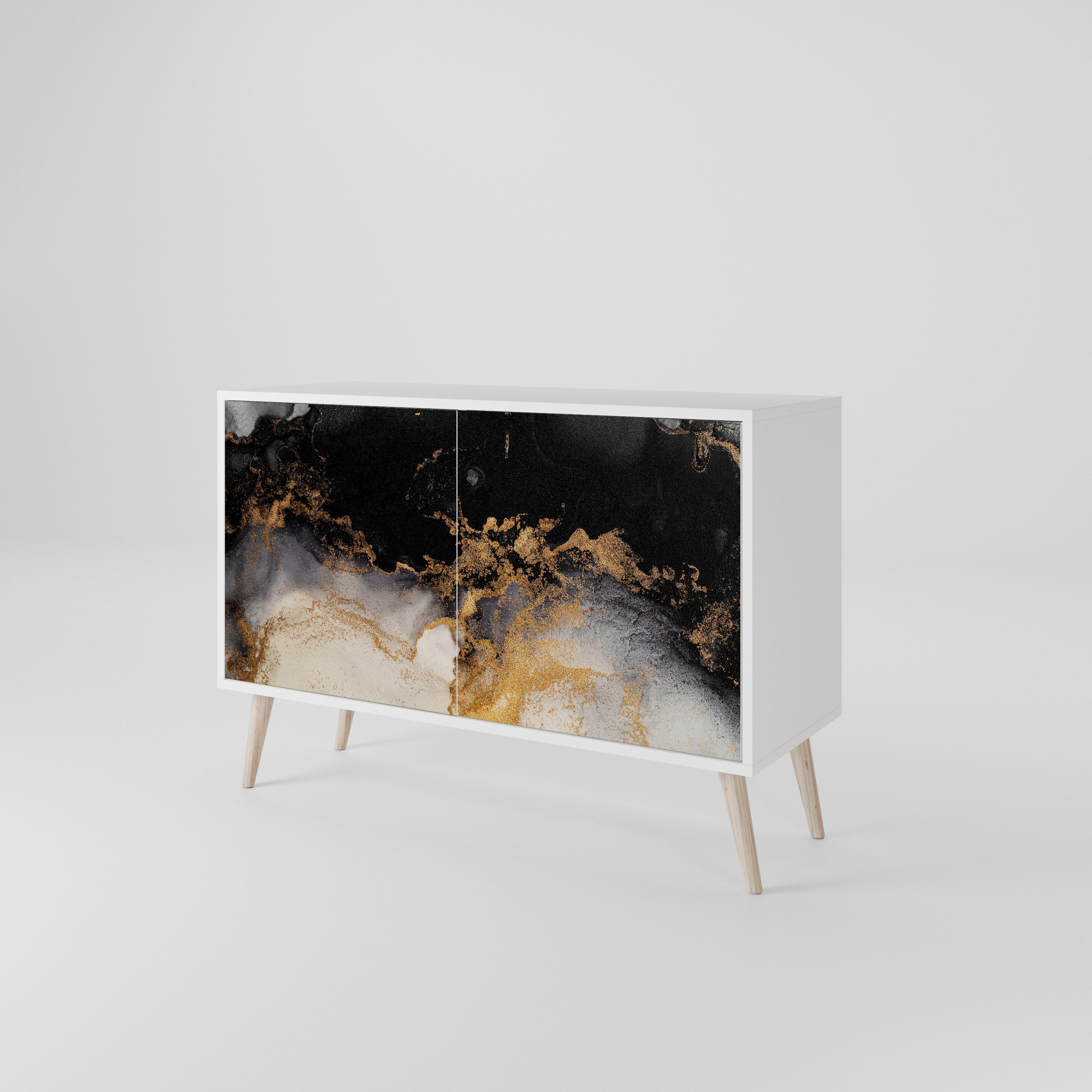 MARBLE OF TOMMORROW Komoda 2-drzwiowa korpus Biały