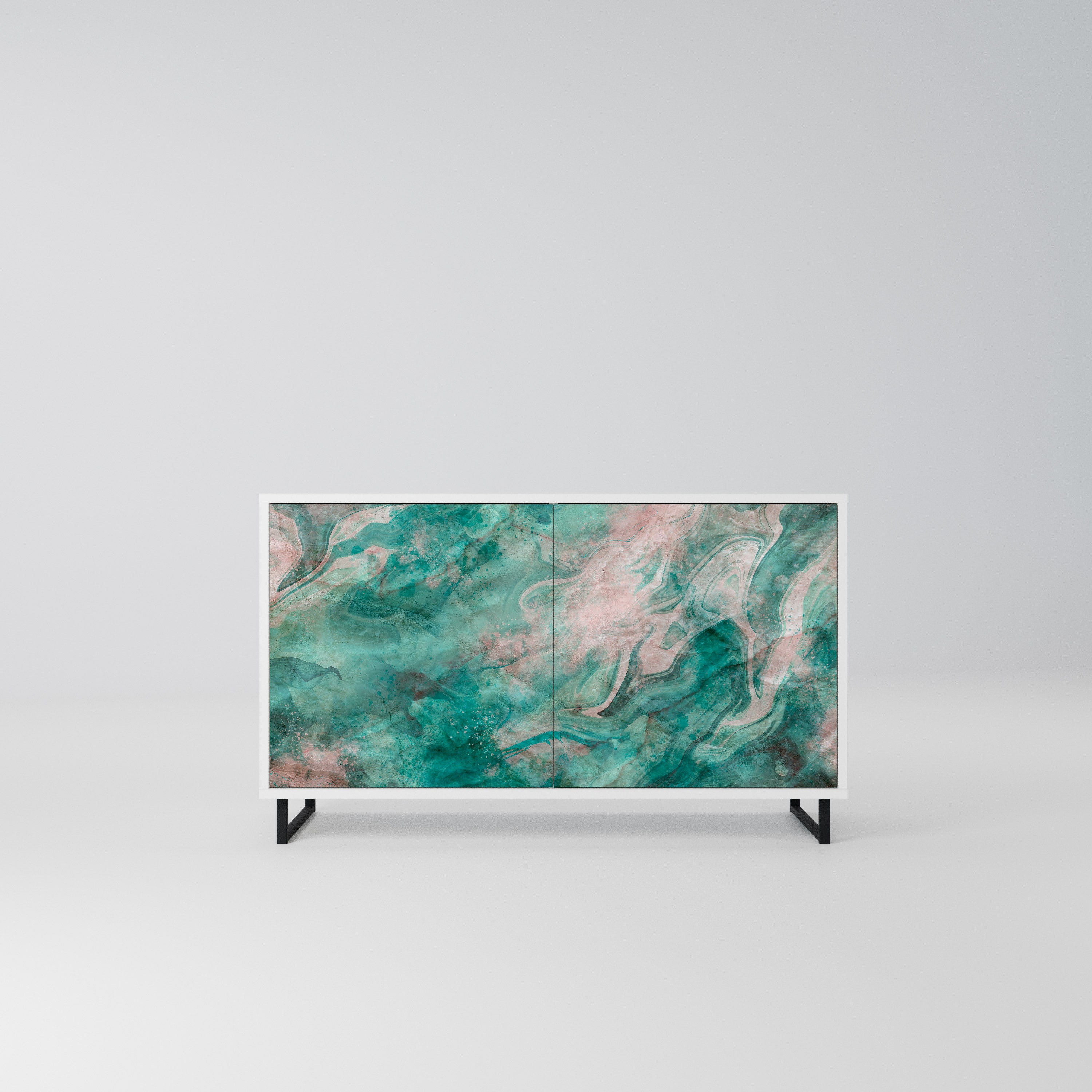 ABSTRACT ALCHEMY Komoda 2-drzwiowa korpus Biały