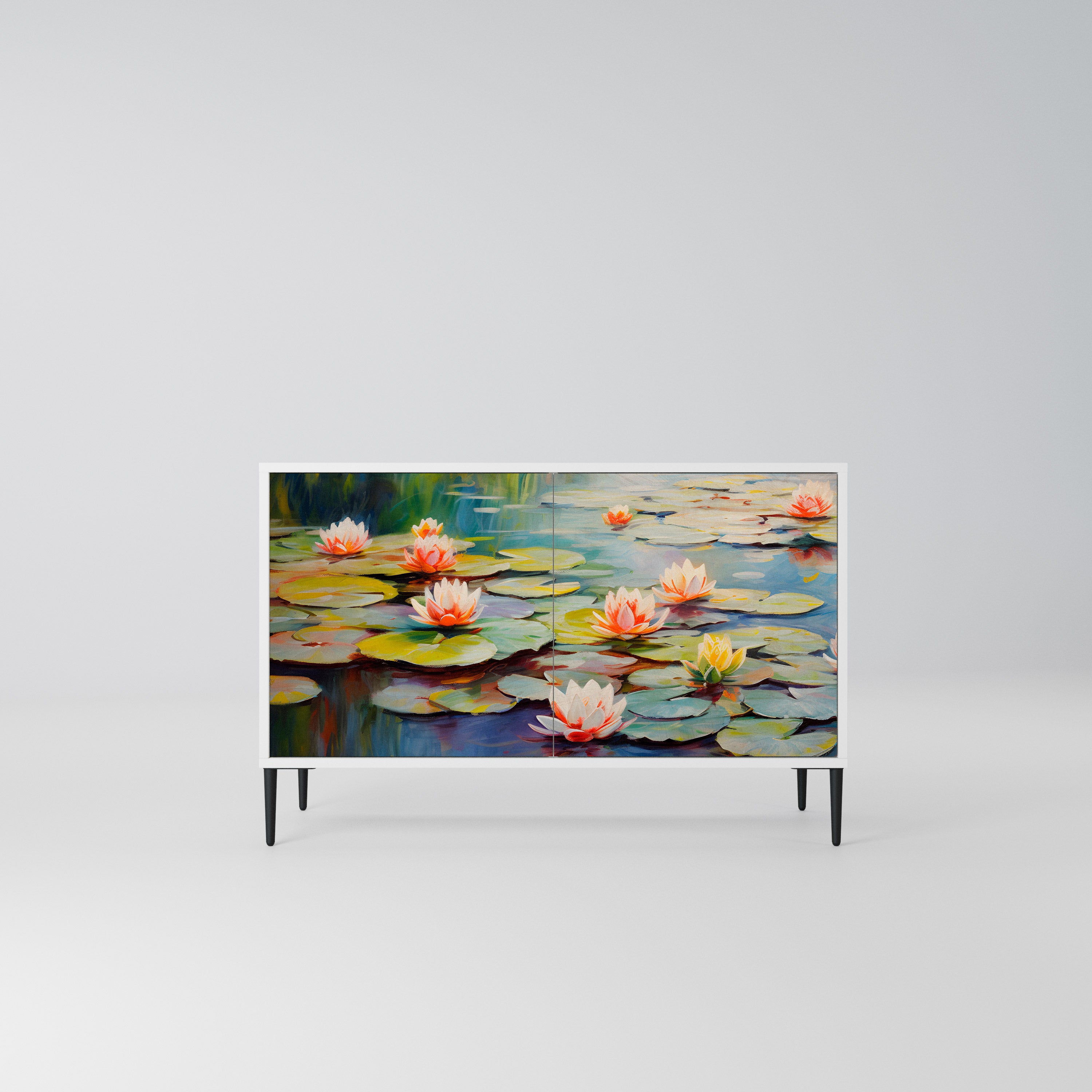 BLOOMING WATERS Komoda 2-drzwiowa korpus Biały