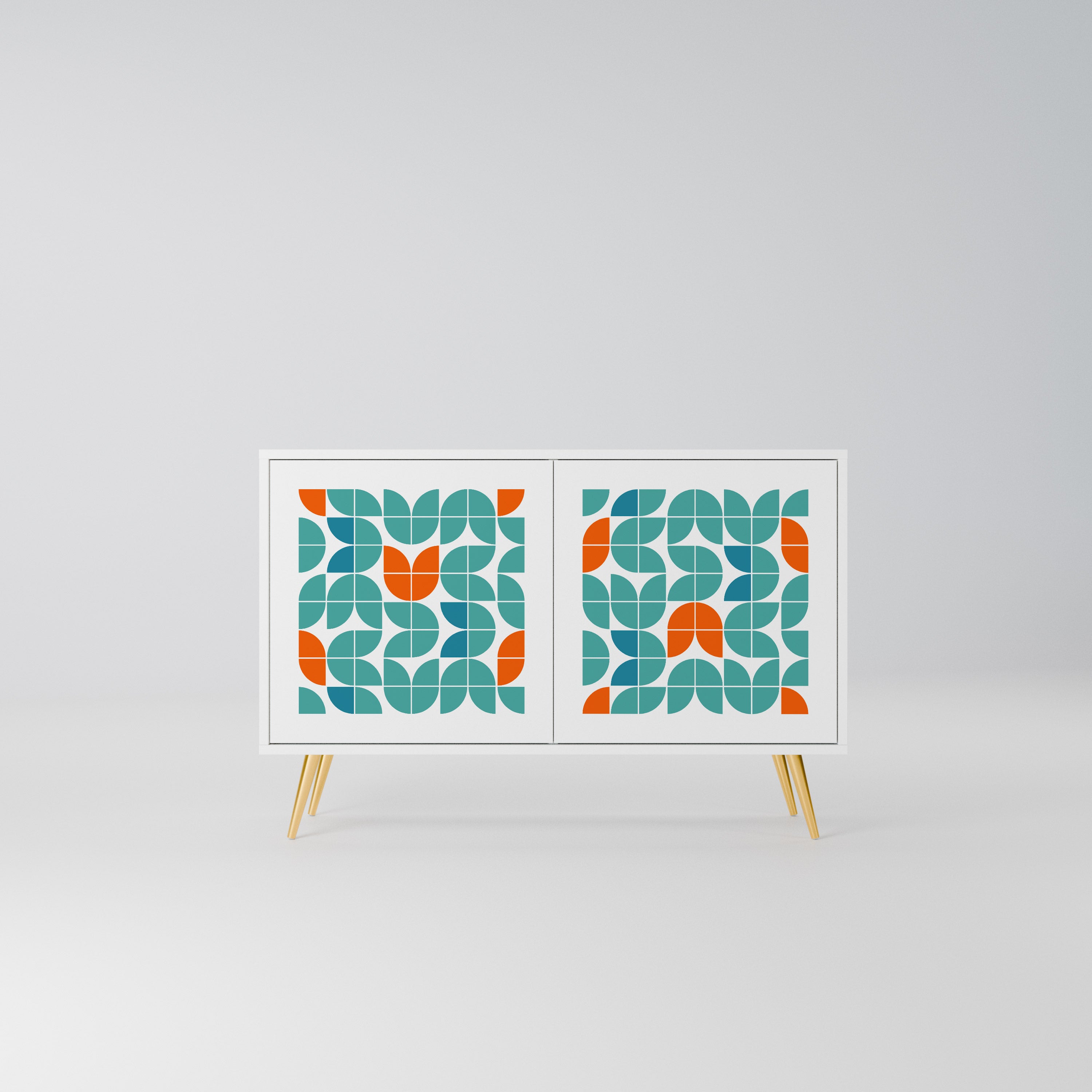 BE THE CHANGE Komoda 2-drzwiowa korpus Biały