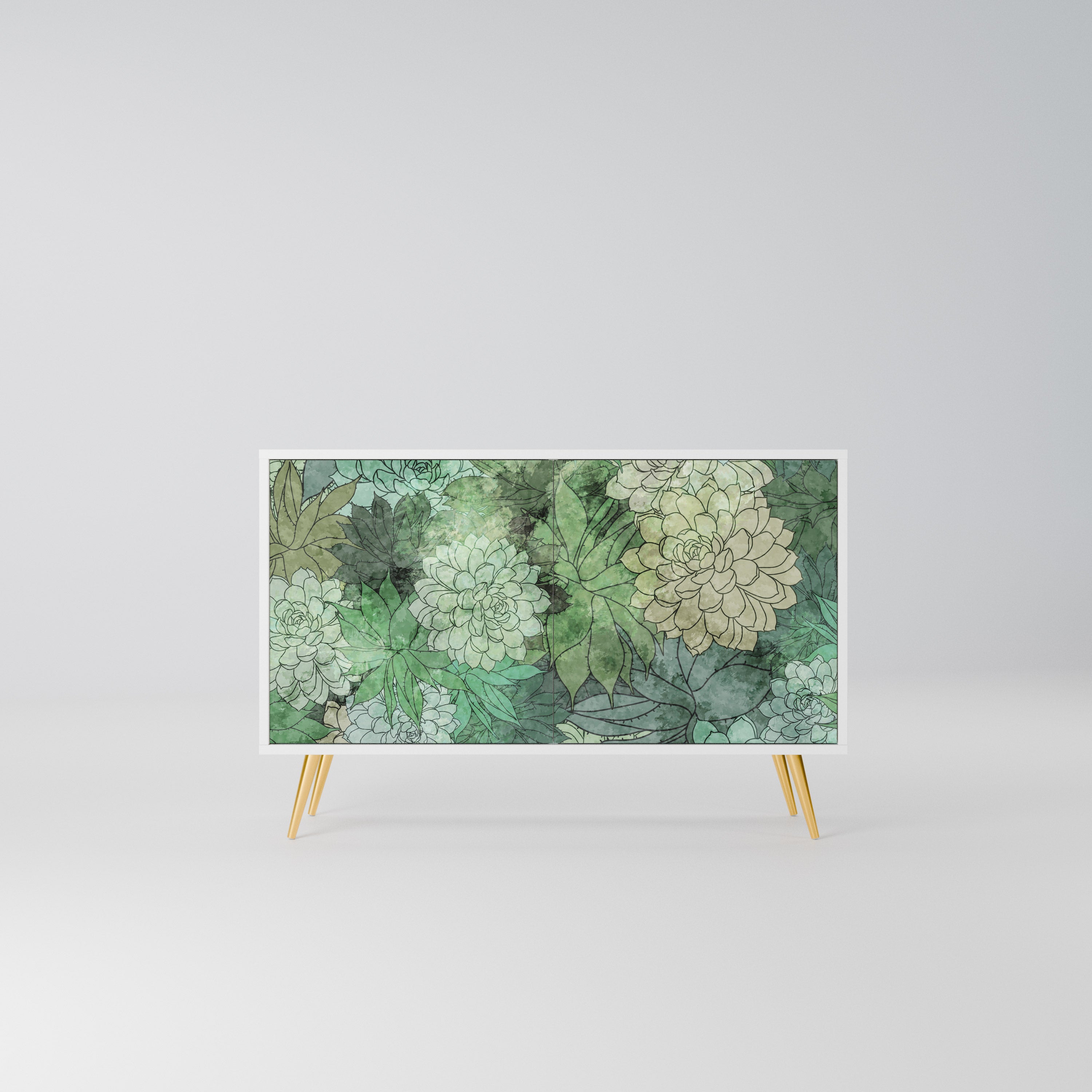 SUCCULENT CLUSTER Komoda 2-drzwiowa korpus Biały