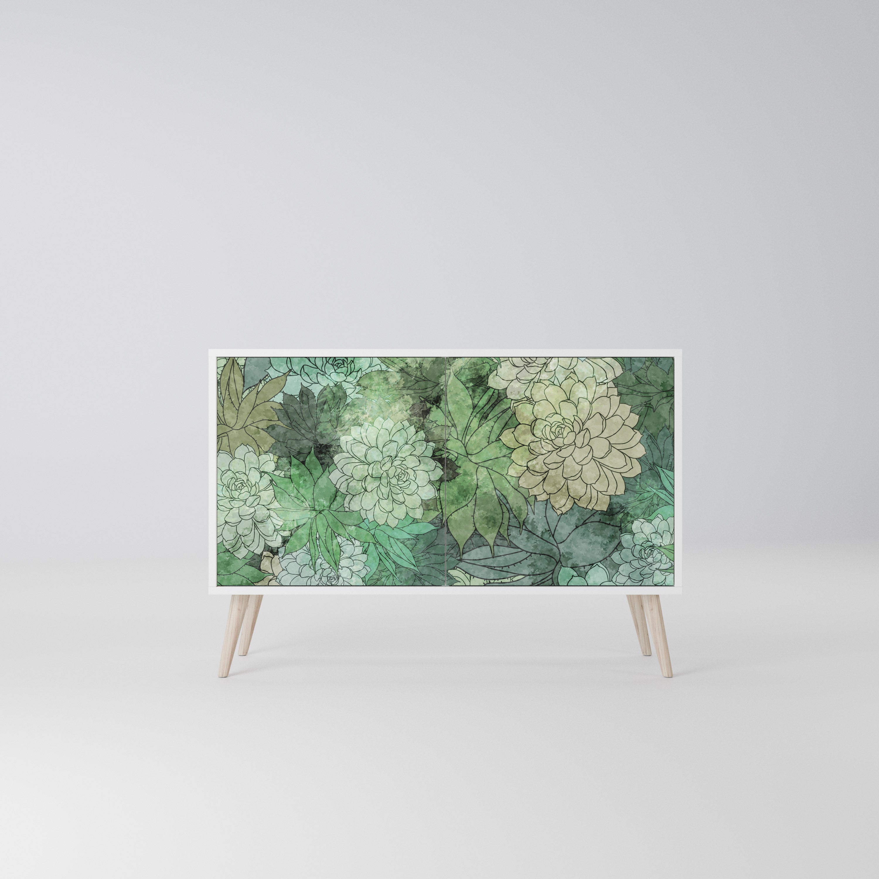 SUCCULENT CLUSTER Komoda 2-drzwiowa korpus Biały