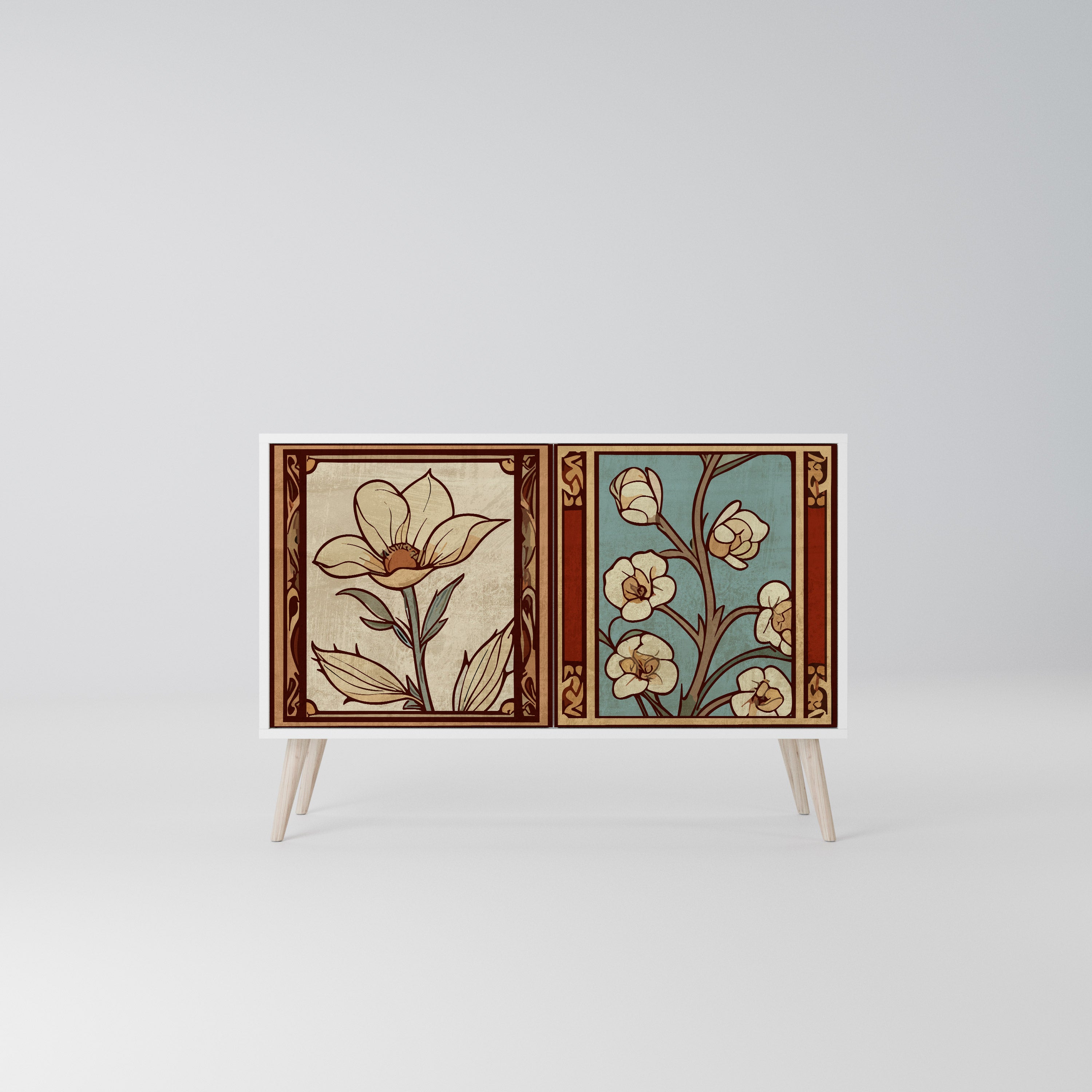 TIMELESS FLORA Komoda 2-drzwiowa korpus Biały