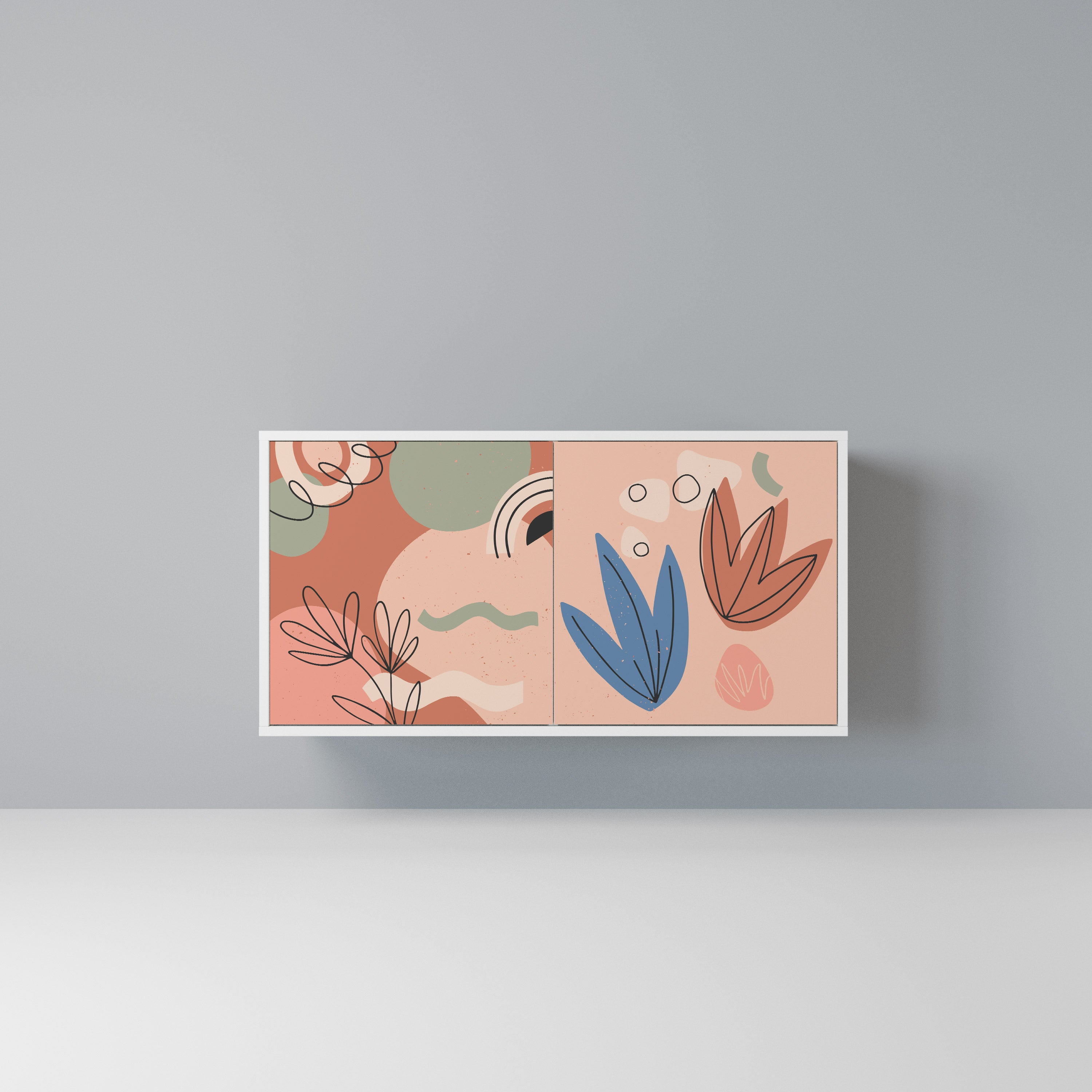 PASTEL DESTINY Komoda 2-drzwiowa korpus Biały