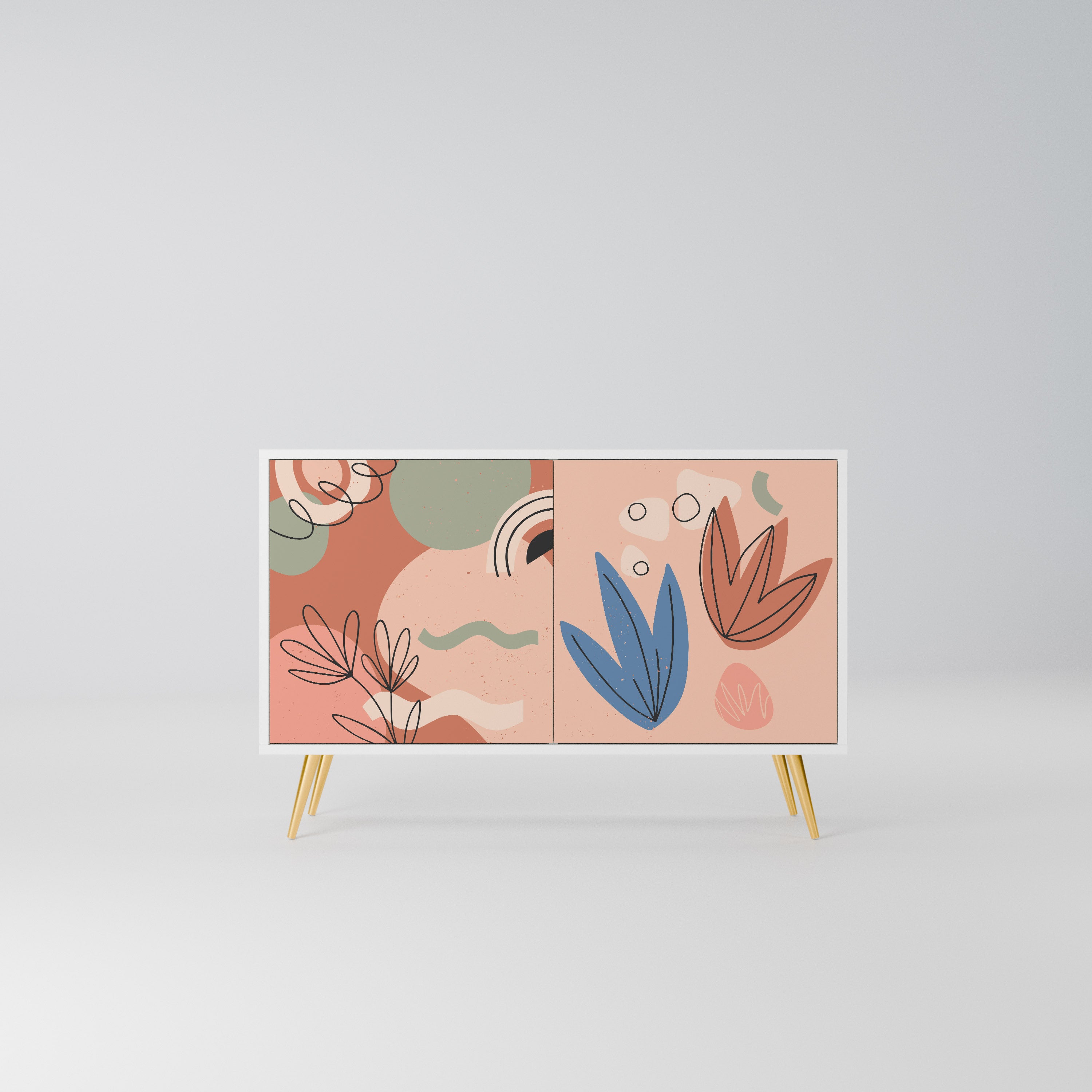 PASTEL DESTINY Komoda 2-drzwiowa korpus Biały