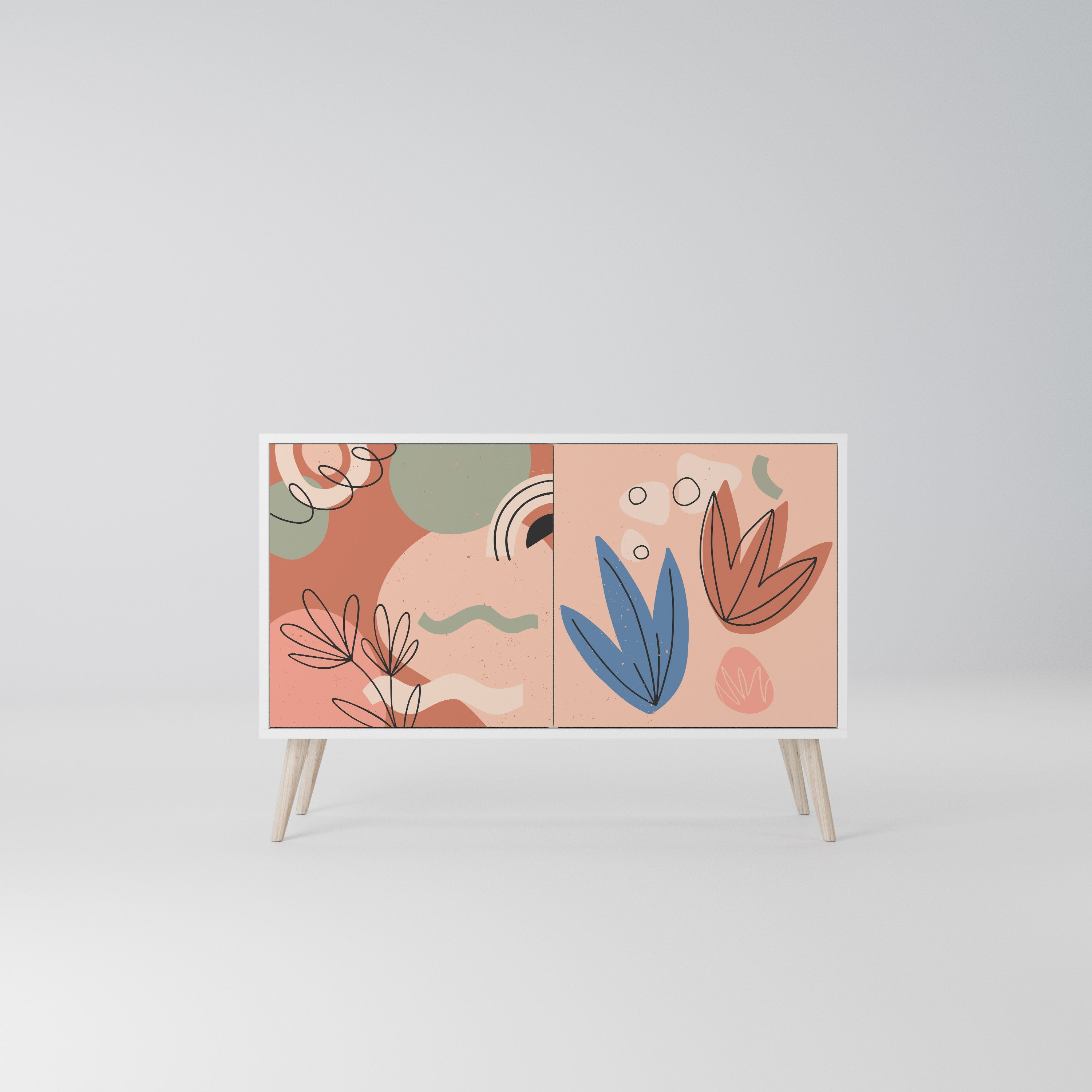 PASTEL DESTINY Komoda 2-drzwiowa korpus Biały