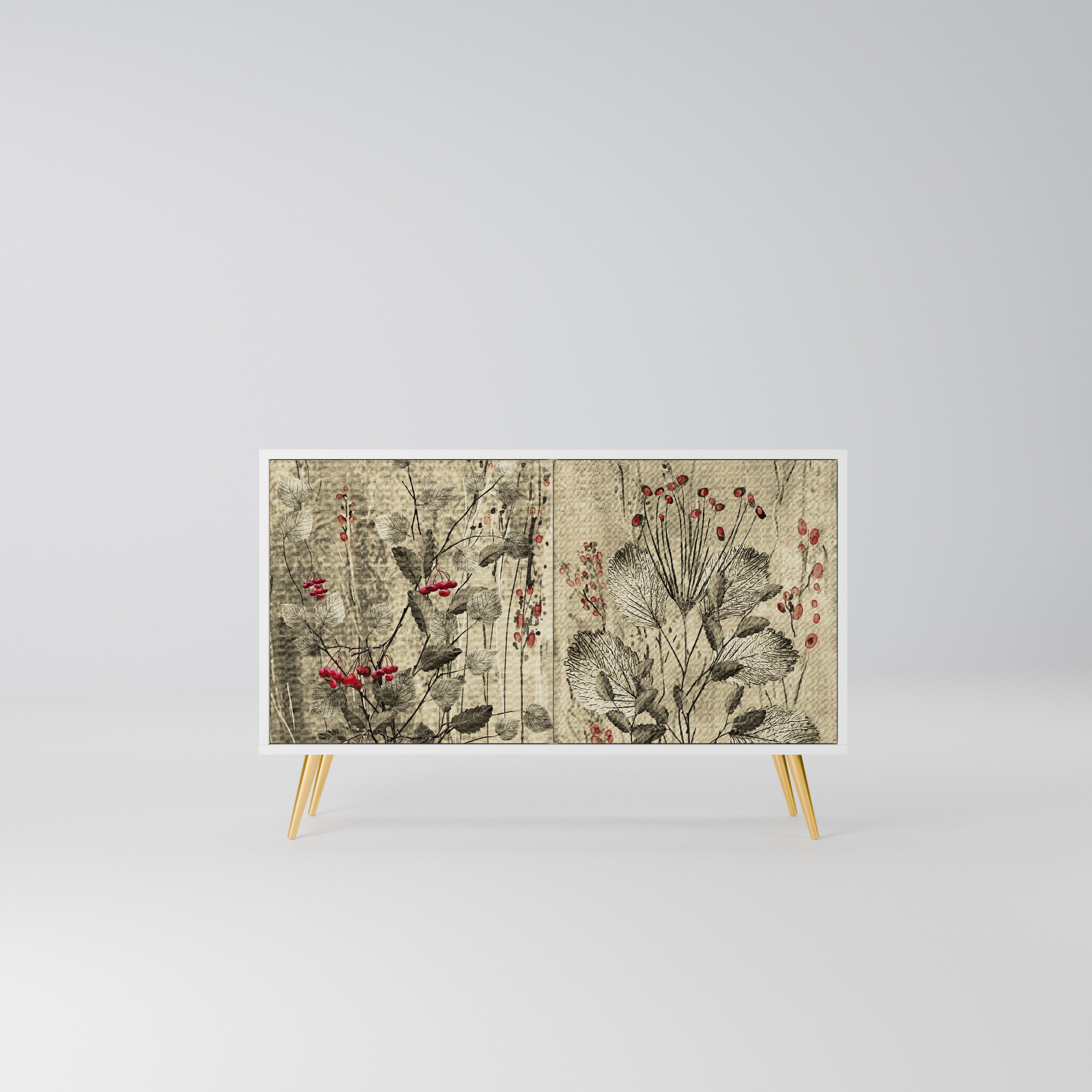 HERBAL GRACE Komoda 2-drzwiowa korpus Biały