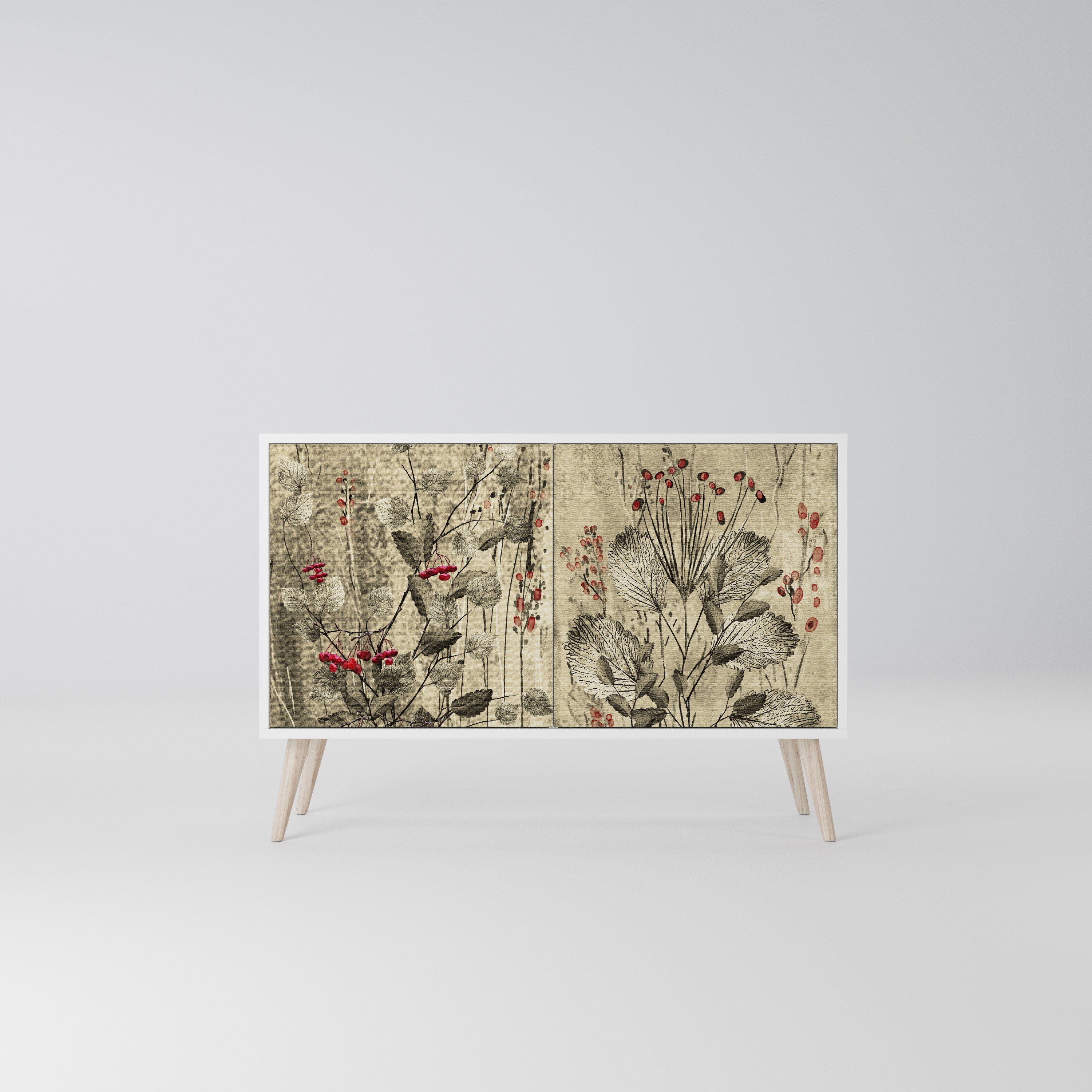 HERBAL GRACE Komoda 2-drzwiowa korpus Biały