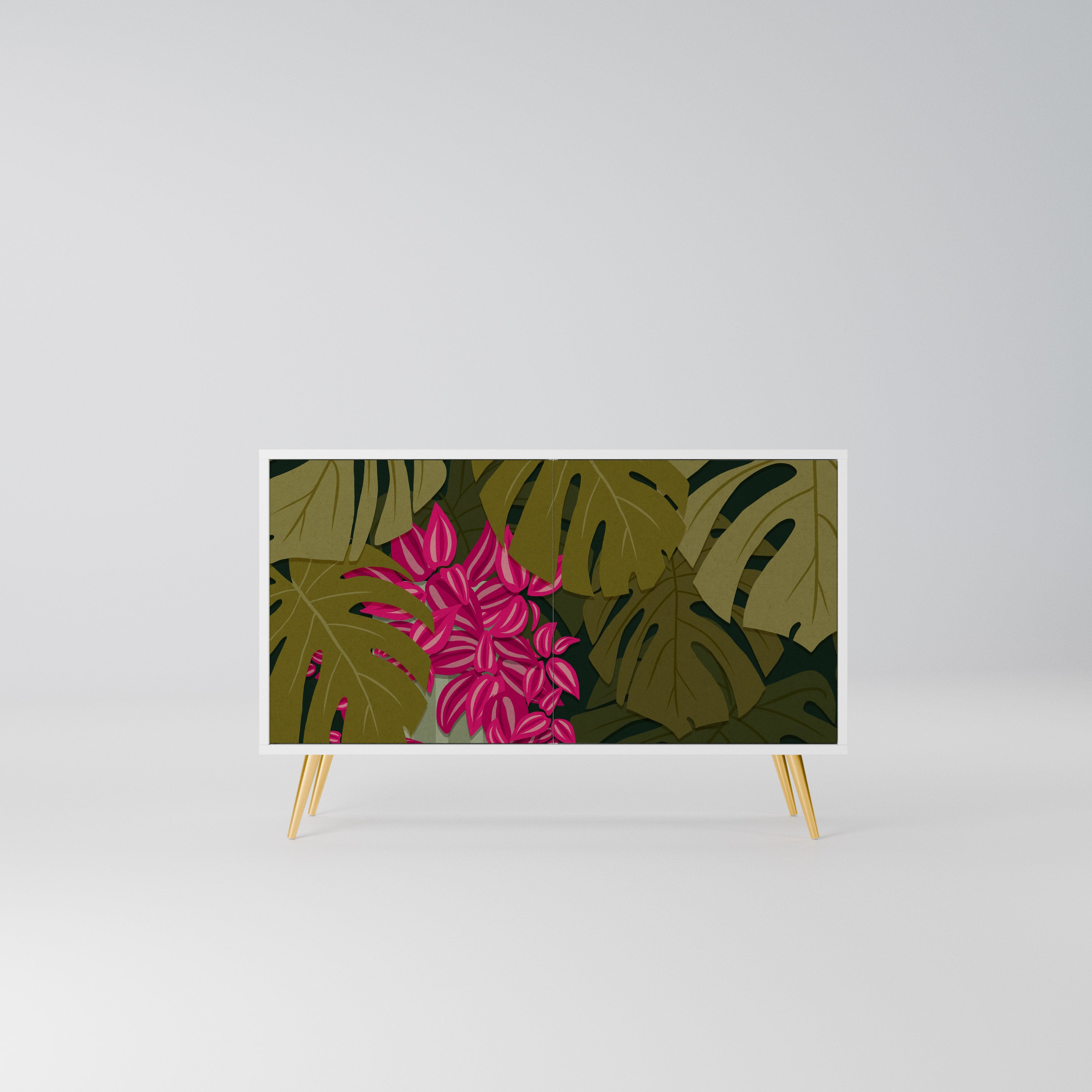 TROPICAL BEAUTY Komoda 2-drzwiowa korpus Biały