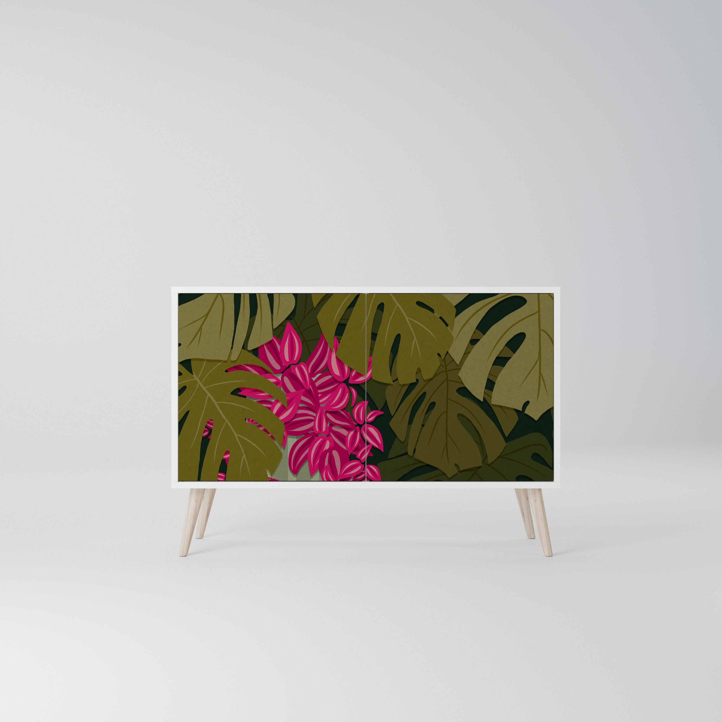 TROPICAL BEAUTY Komoda 2-drzwiowa korpus Biały