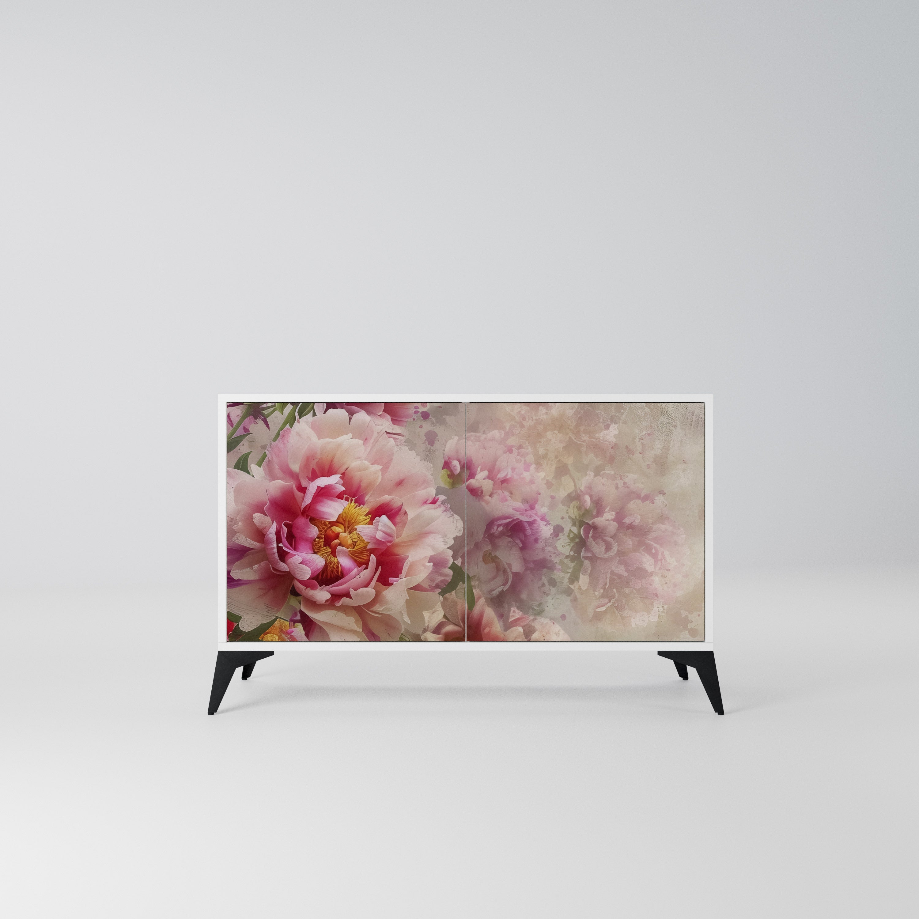 PEONY WHISPER Komoda 2-drzwiowa korpus Biały