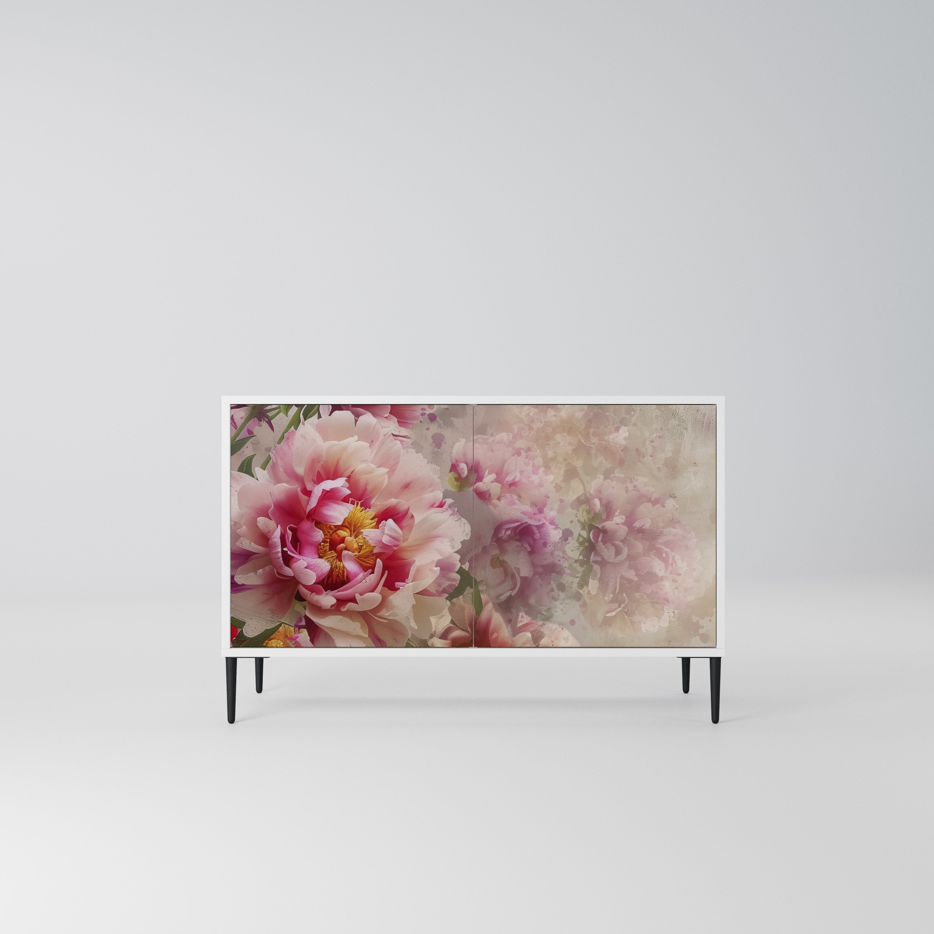 PEONY WHISPER Komoda 2-drzwiowa korpus Biały