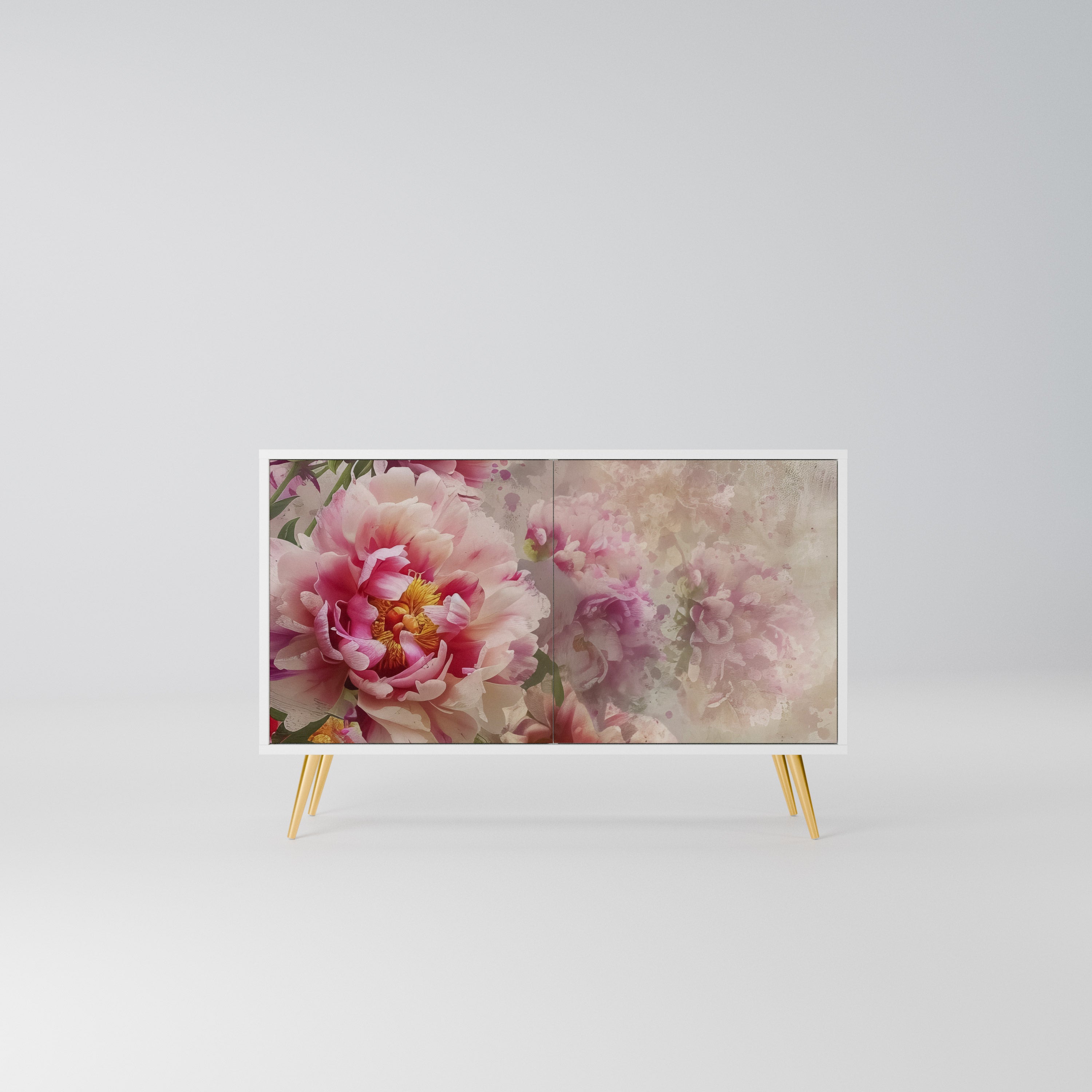 PEONY WHISPER Komoda 2-drzwiowa korpus Biały