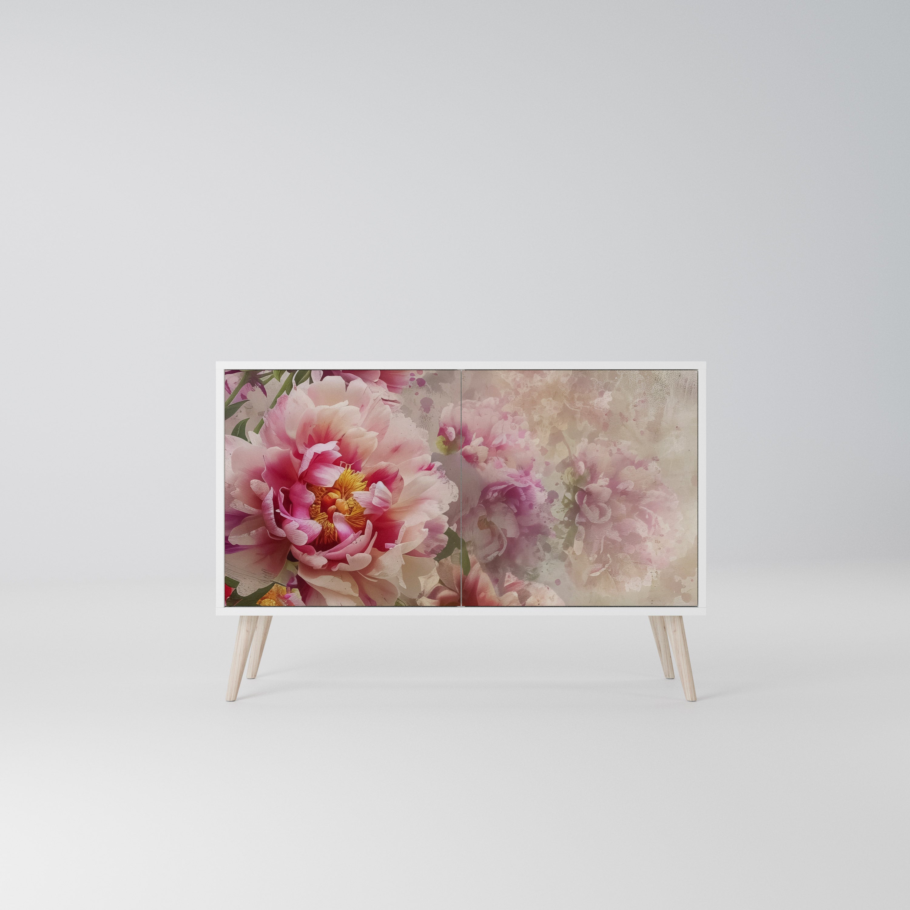 PEONY WHISPER Komoda 2-drzwiowa korpus Biały