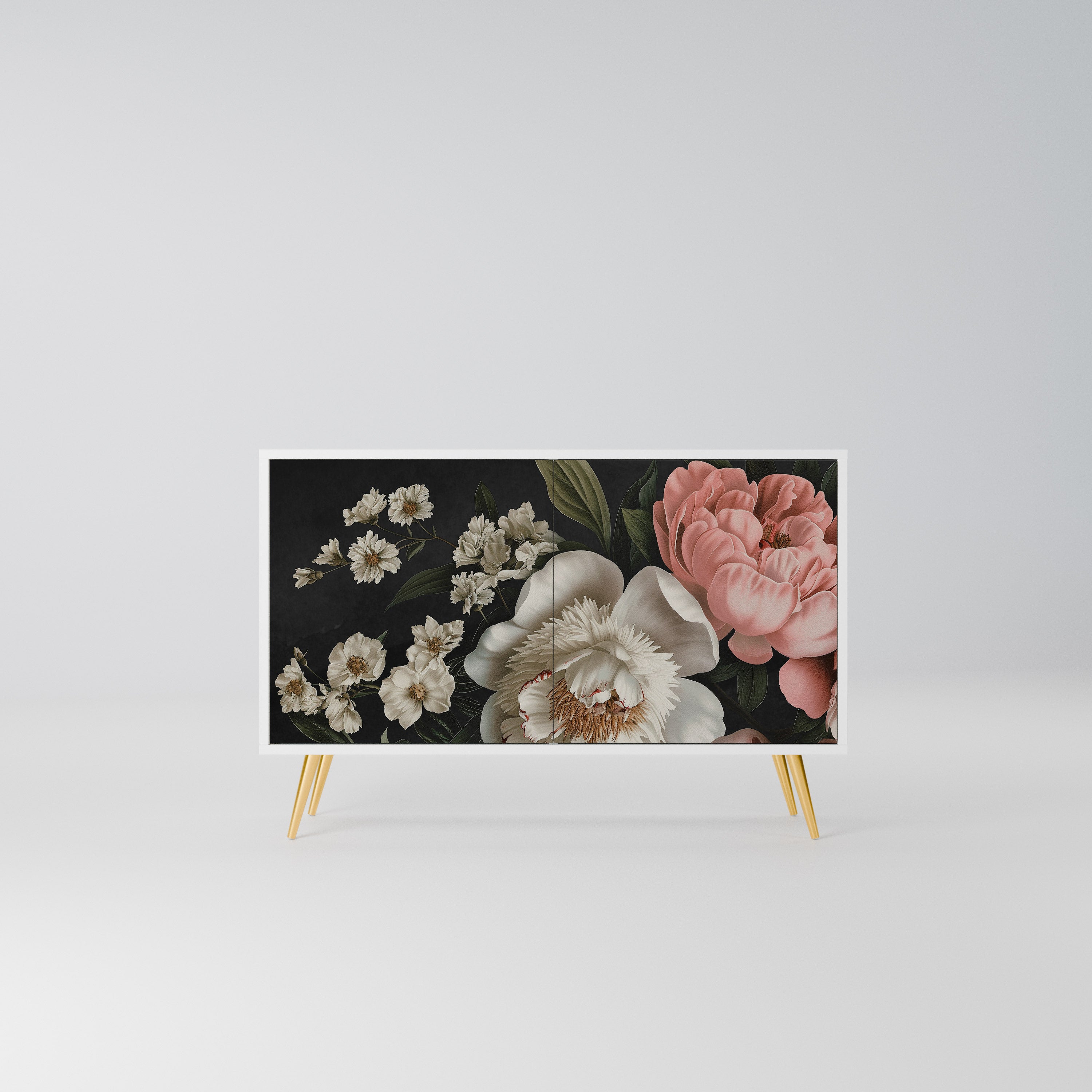 LUSH ELEGANCE Komoda 2-drzwiowa korpus Biały