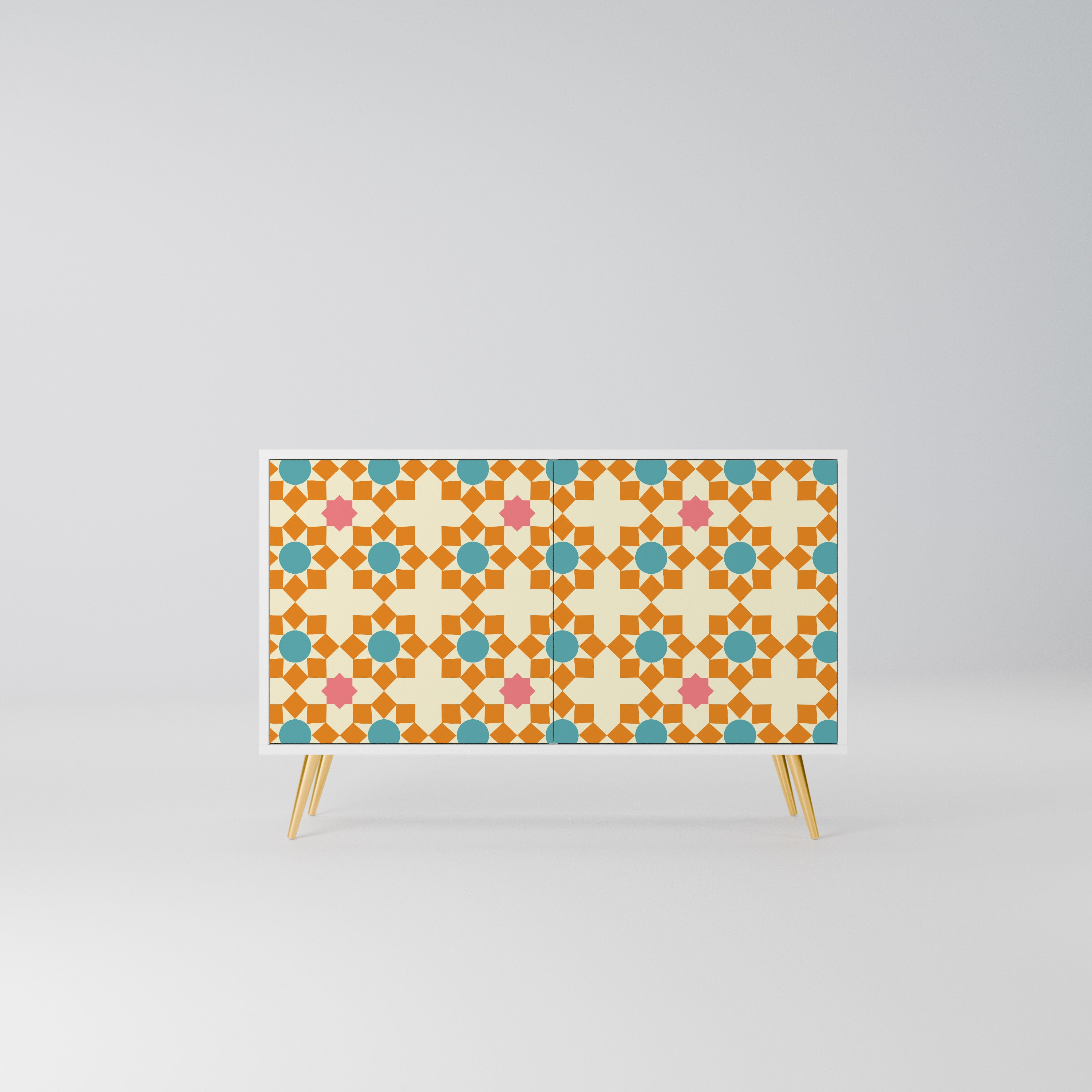 FLORAL DECOR Komoda 2-drzwiowa korpus Biały