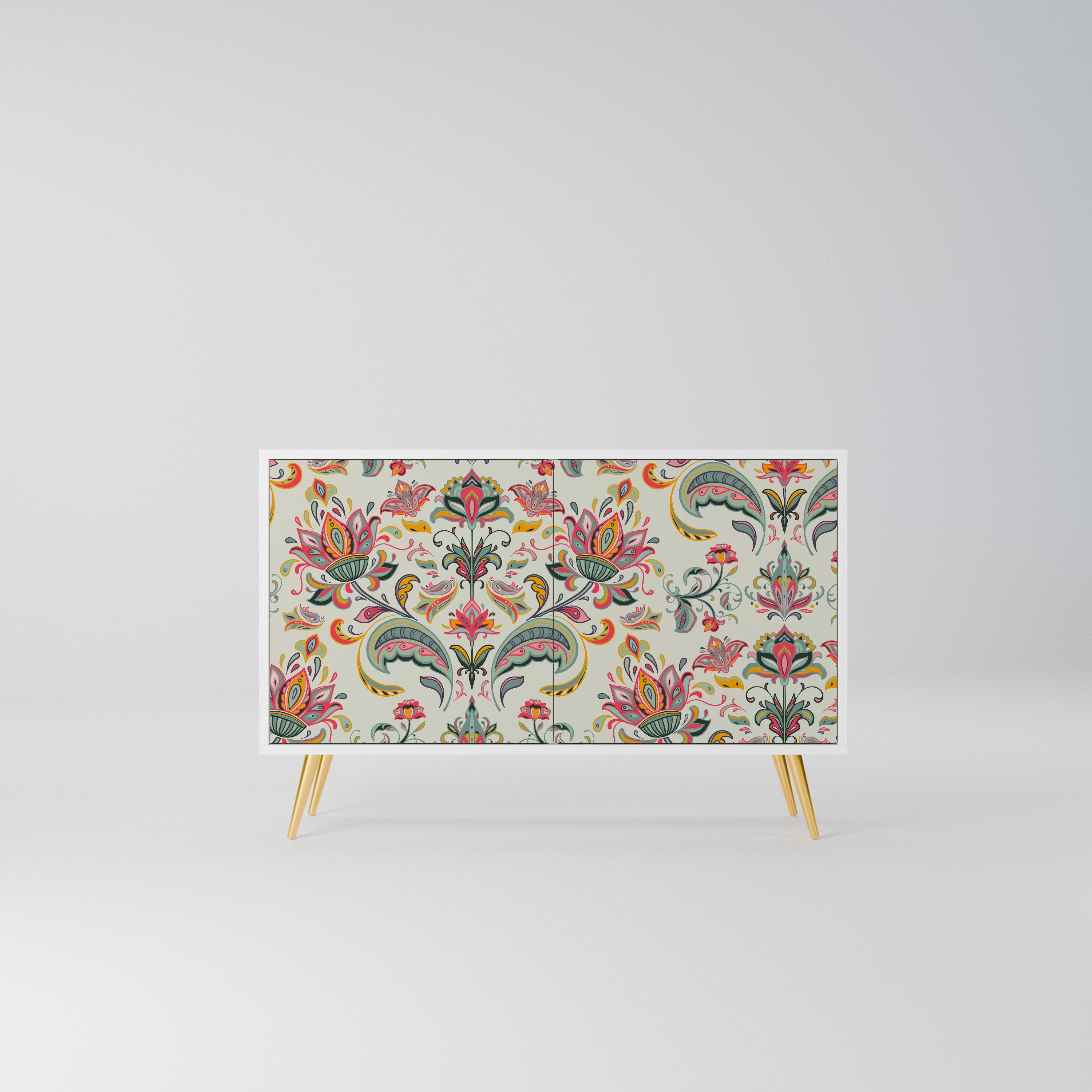 ORGANIC FOLKLORE Komoda 2-drzwiowa korpus Biały