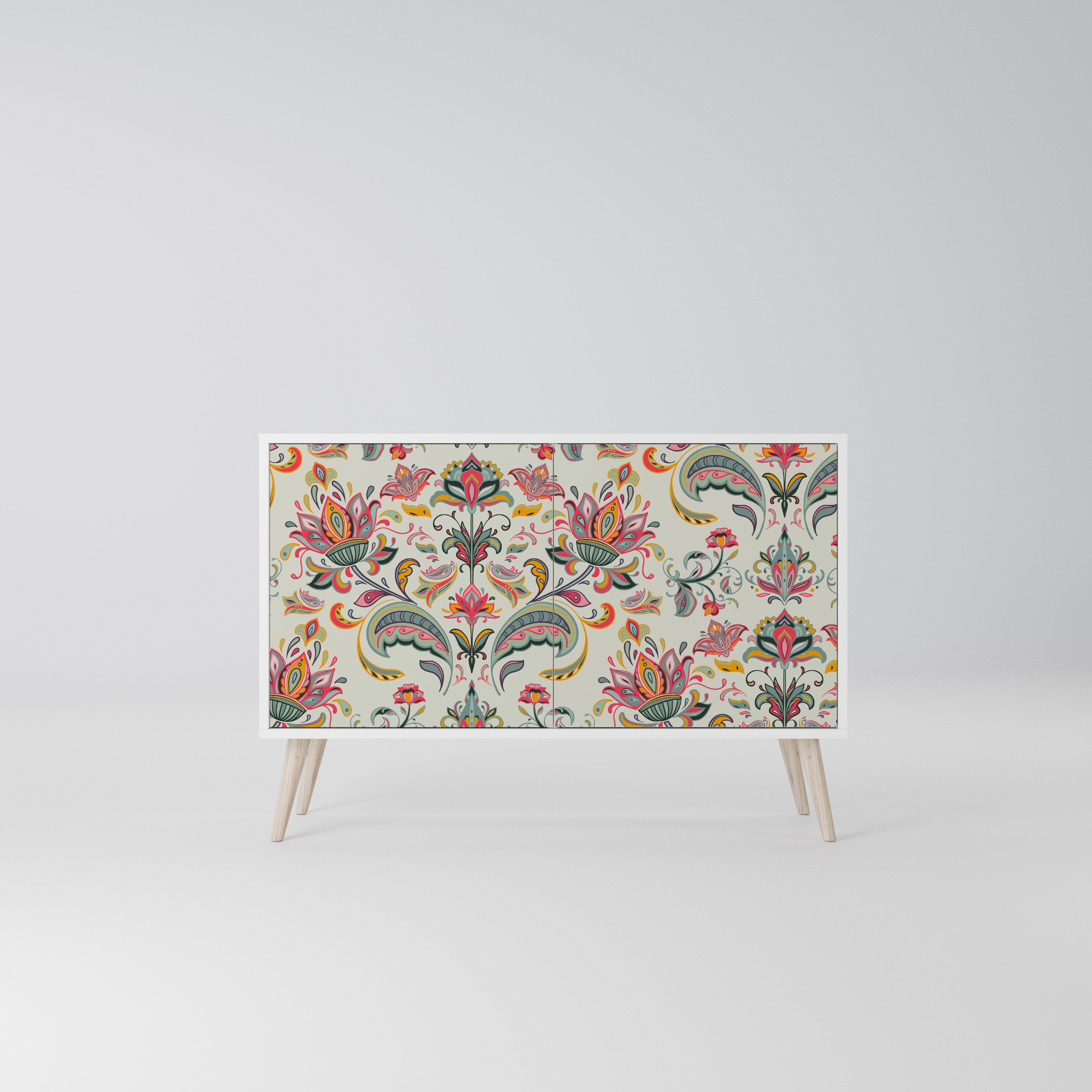 ORGANIC FOLKLORE Komoda 2-drzwiowa korpus Biały