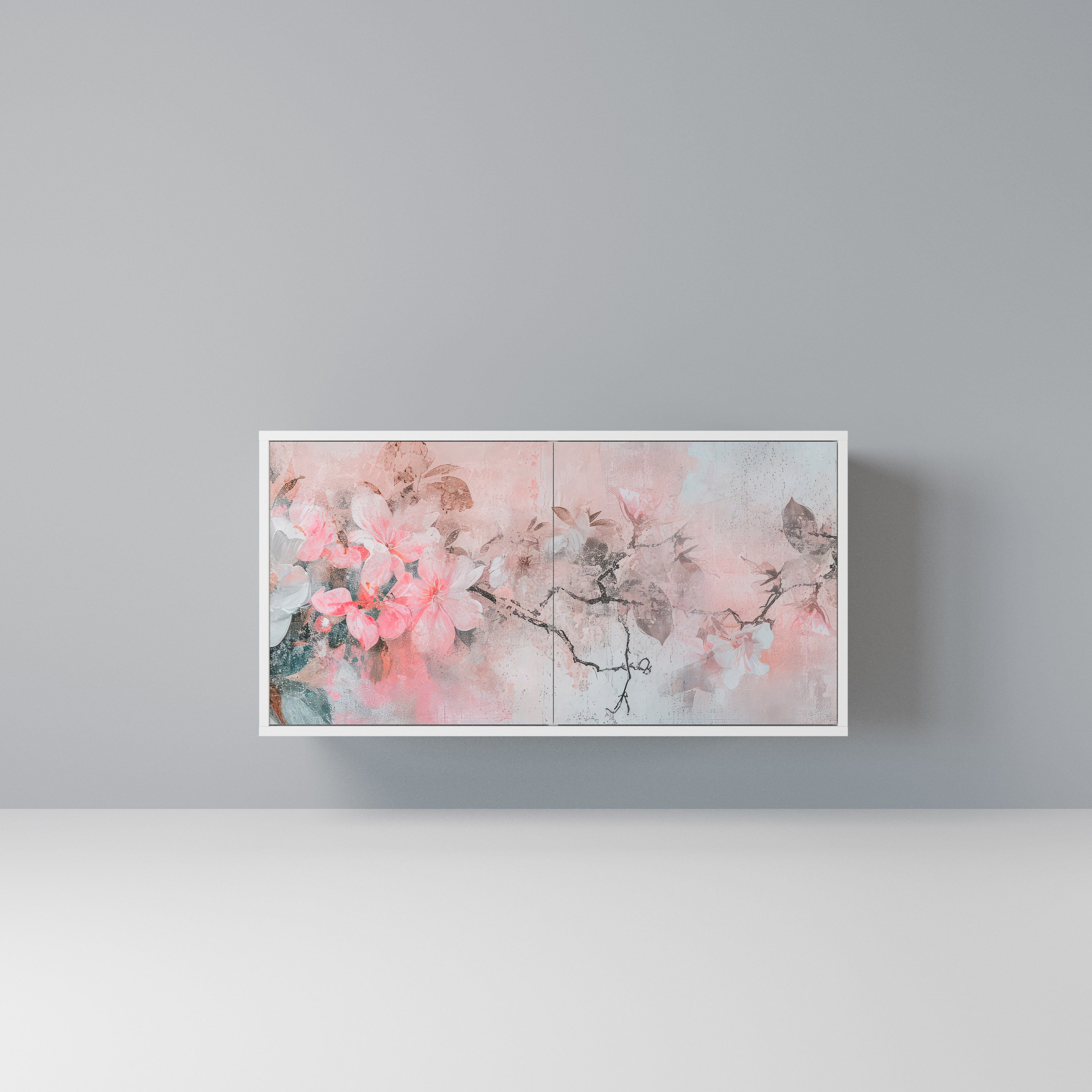 CHERRY BLOSSOM Komoda 2-drzwiowa korpus Biały