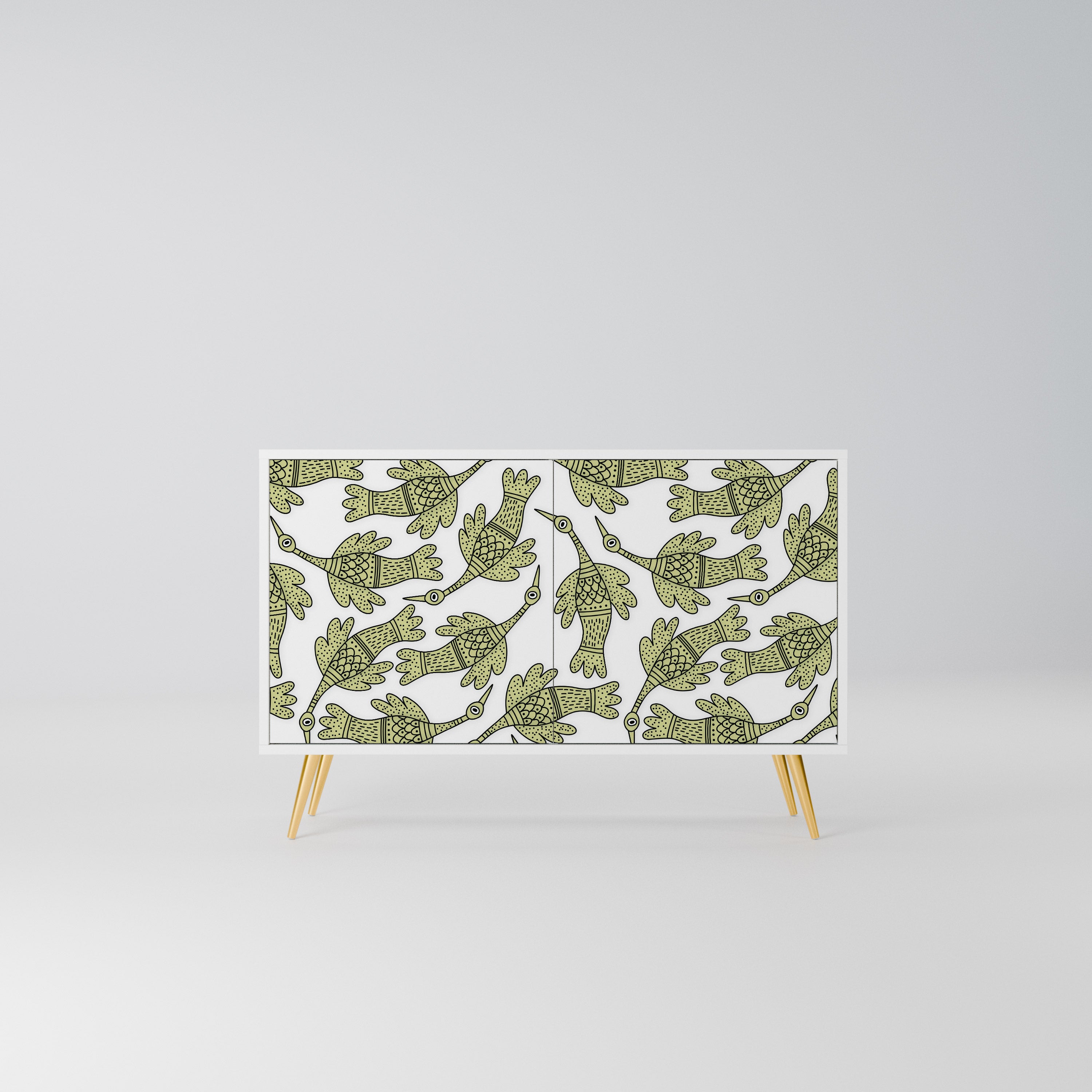 SEEDLING SONGBIRD Komoda 2-drzwiowa korpus Biały