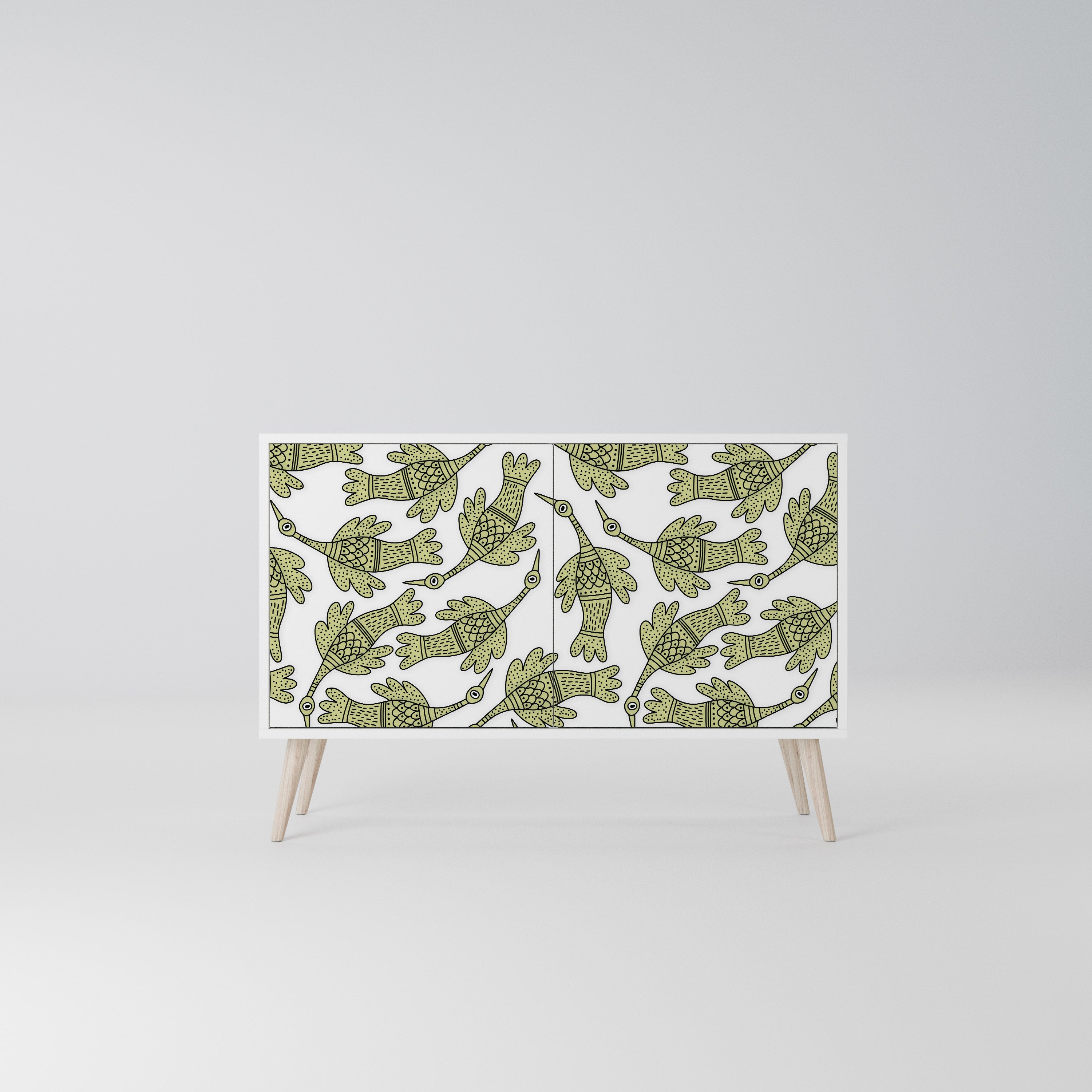 SEEDLING SONGBIRD Komoda 2-drzwiowa korpus Biały