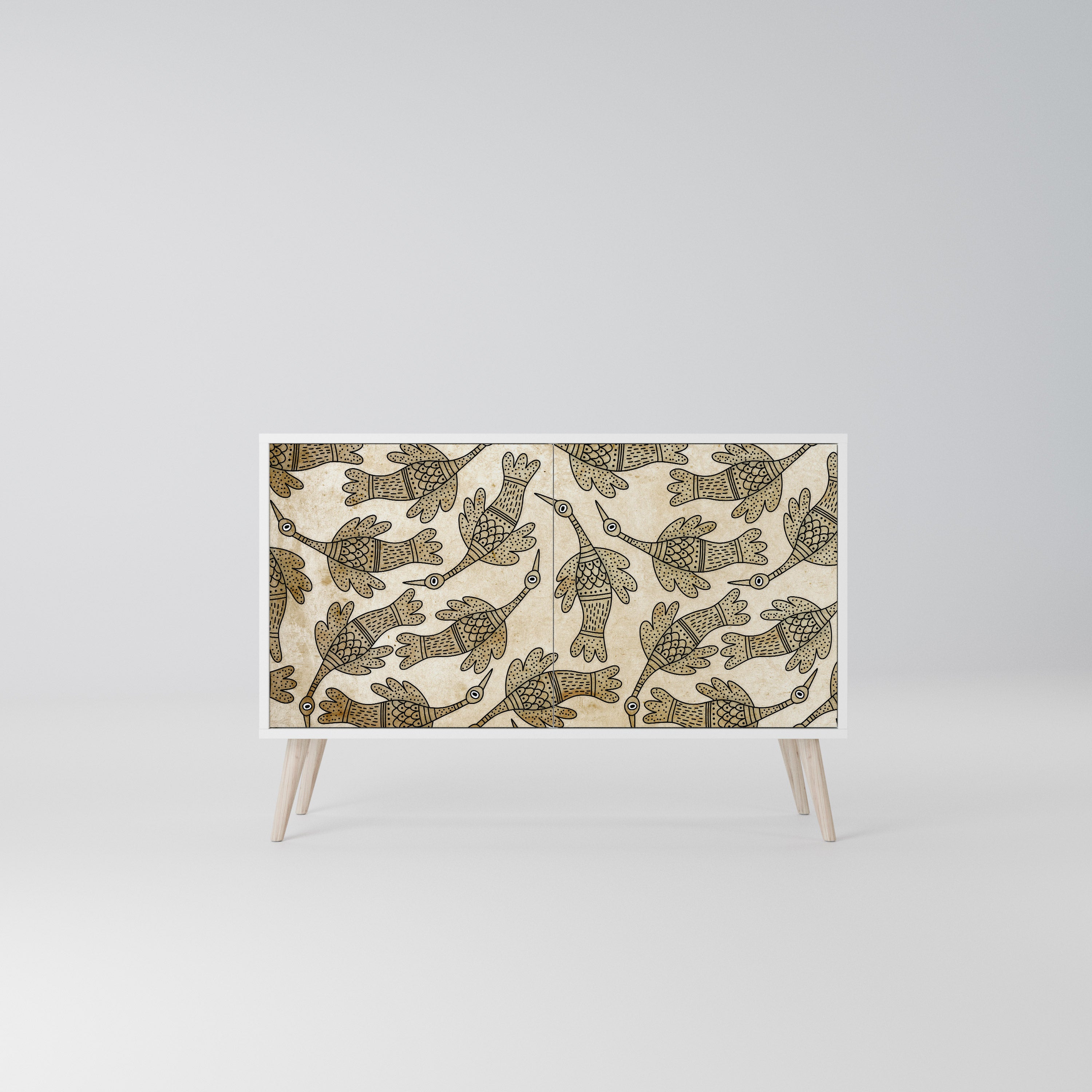 ALMONDINE SONGBIRD Komoda 2-drzwiowa korpus Biały