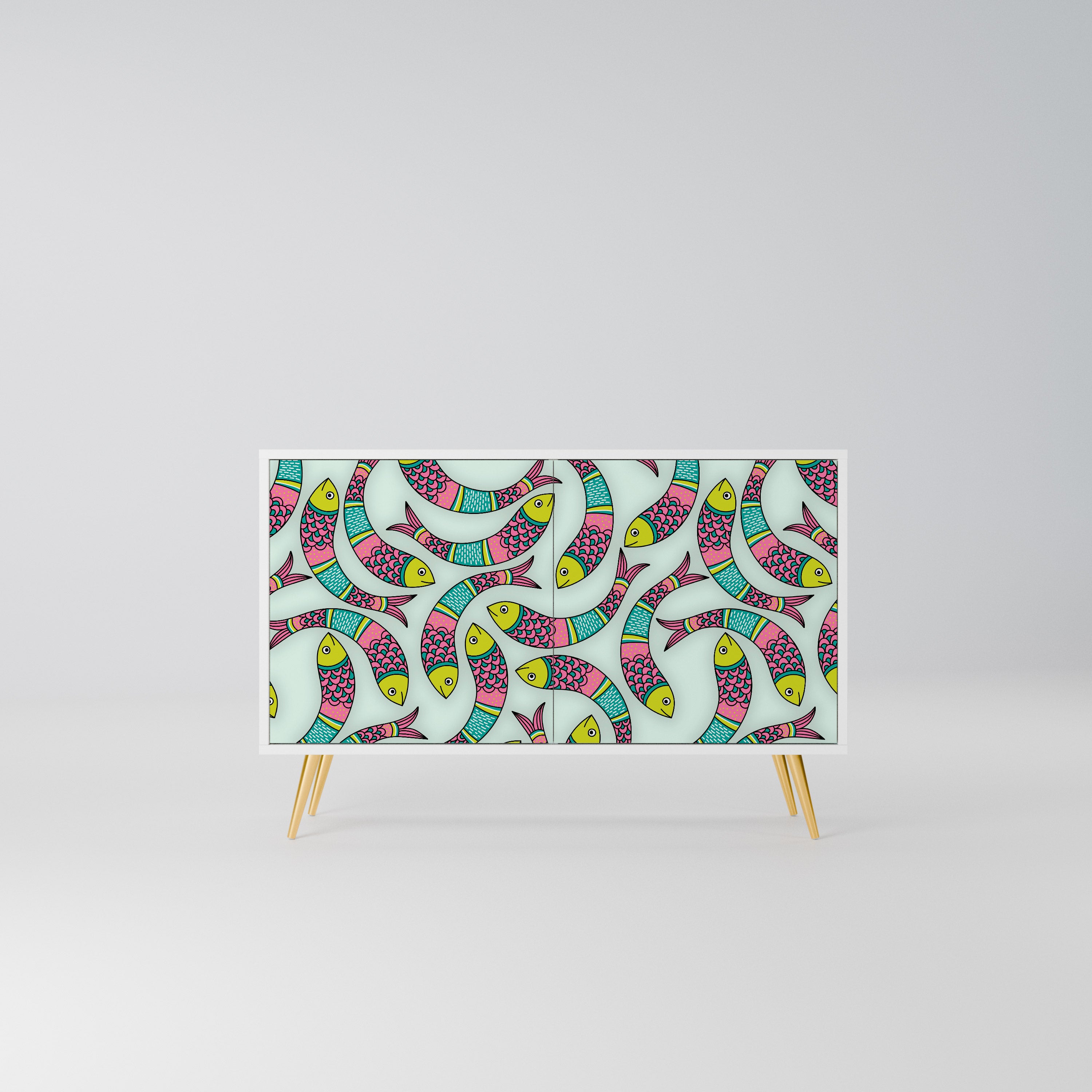 INDIAN FISH Komoda 2-drzwiowa korpus Biały