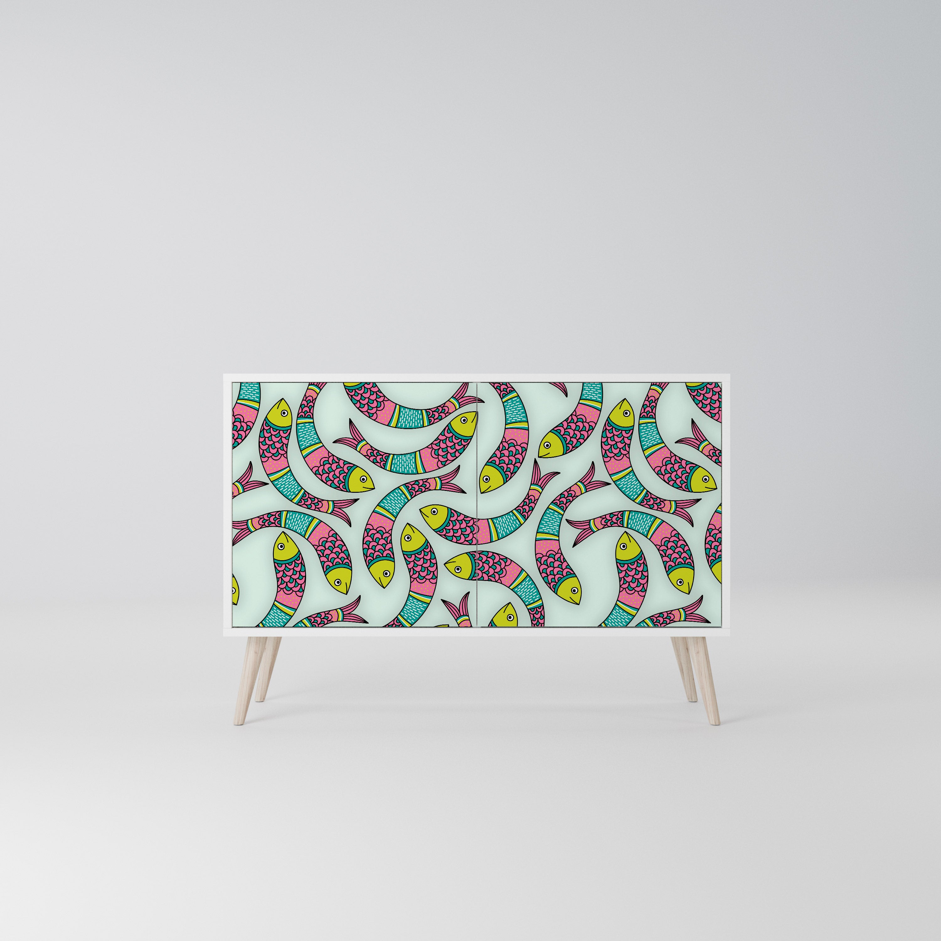 INDIAN FISH Komoda 2-drzwiowa korpus Biały