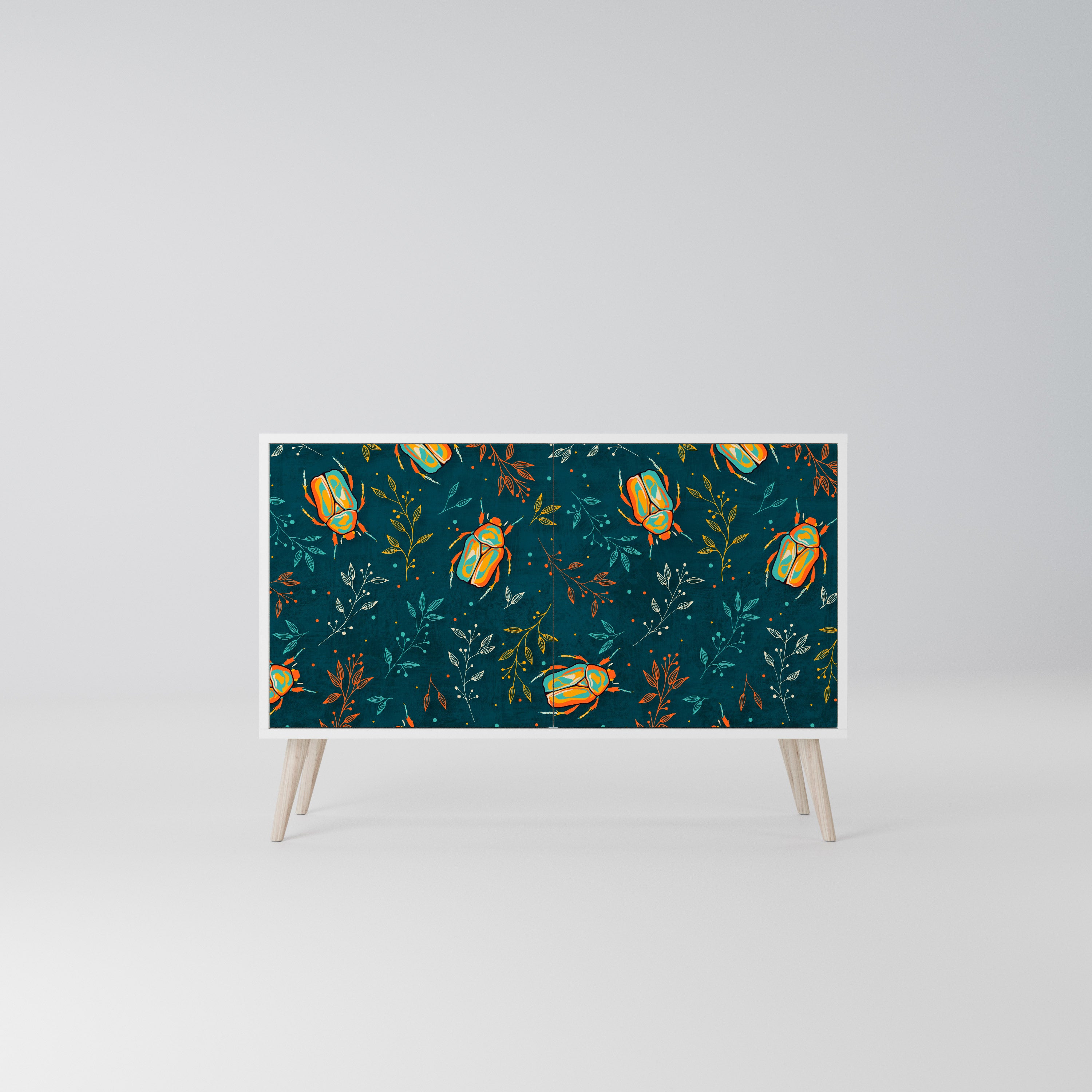 AUTUMN INSECTS Komoda 2-drzwiowa korpus Biały