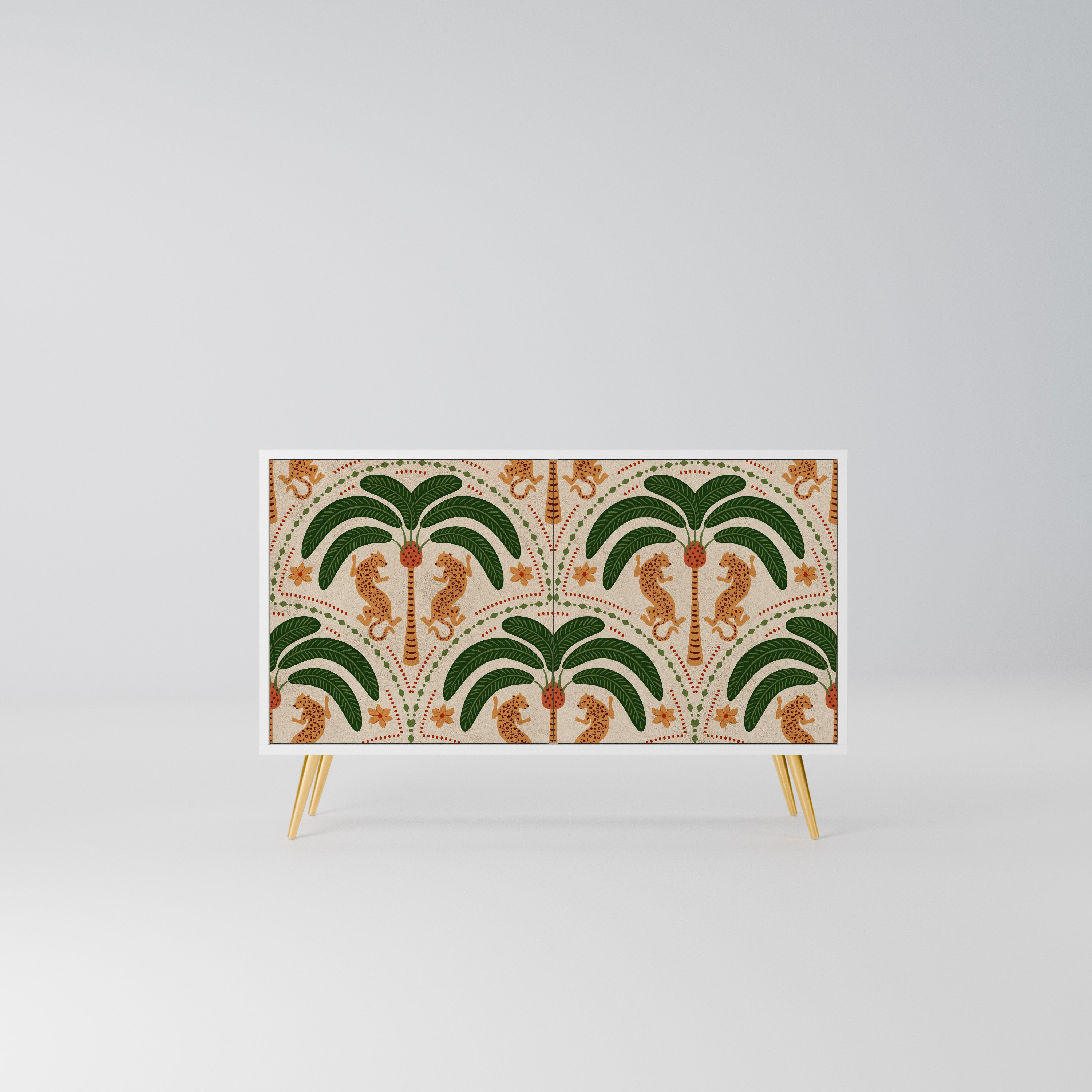 DANCING PREDATORS Komoda 2-drzwiowa korpus Biały