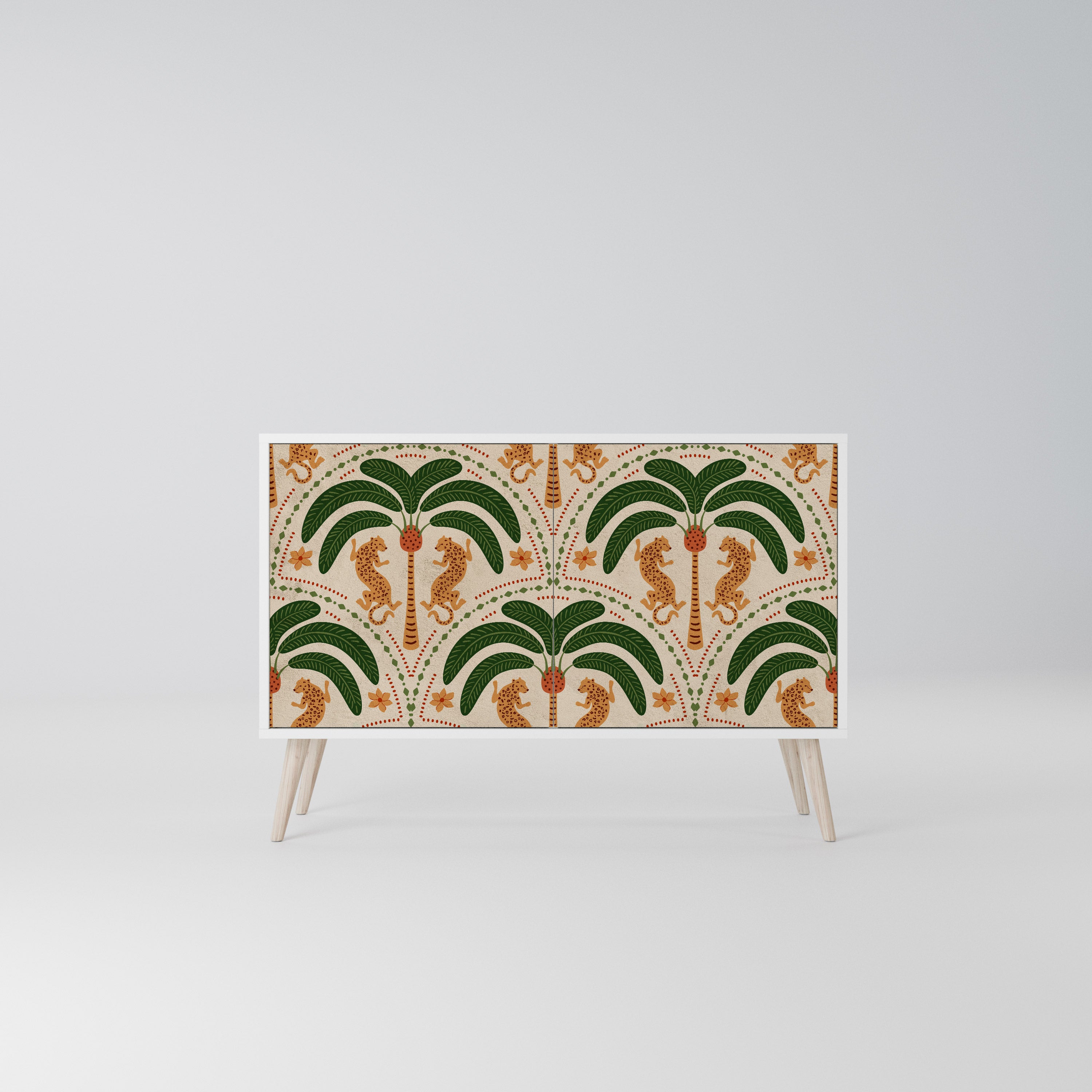 DANCING PREDATORS Komoda 2-drzwiowa korpus Biały