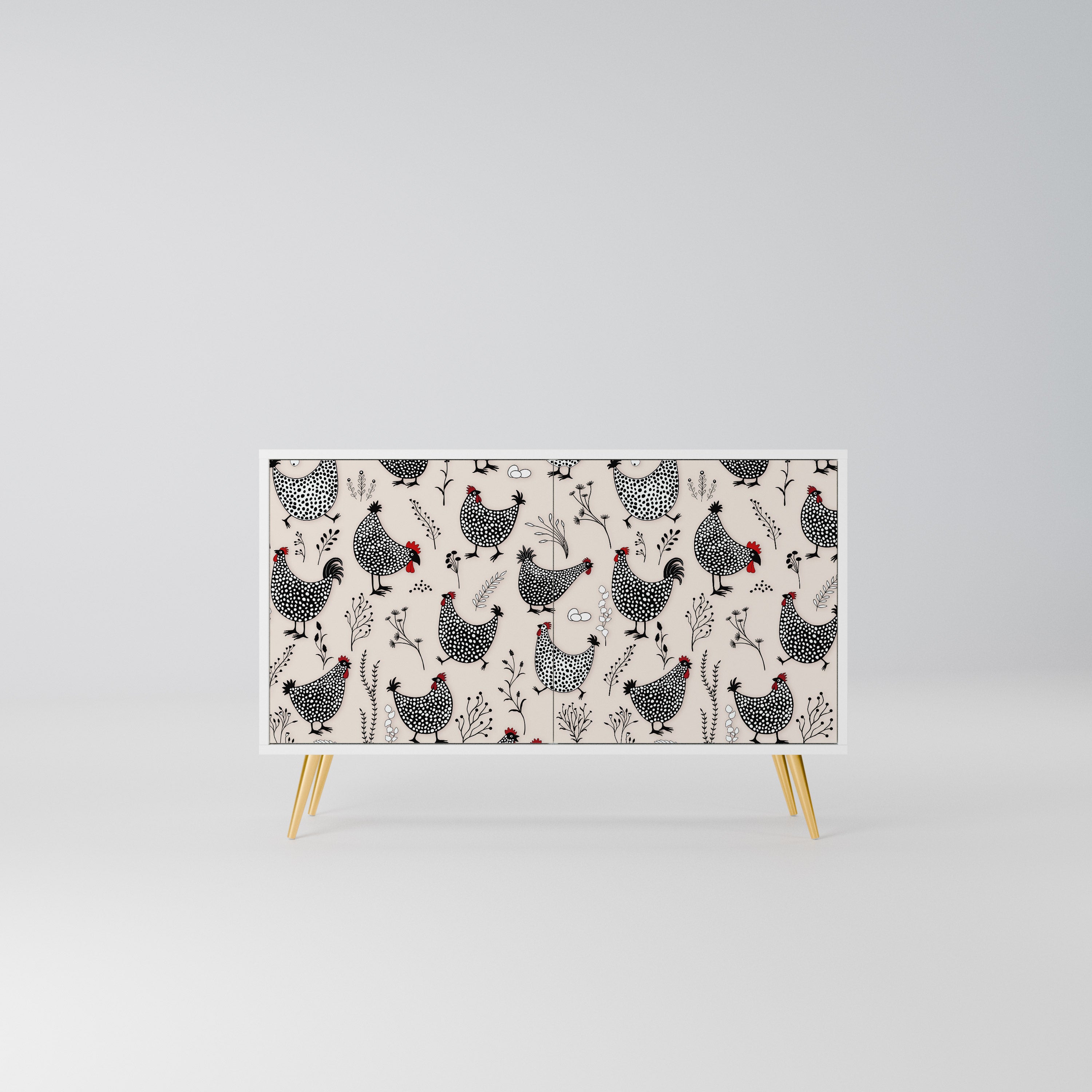 HAPPY HENS Komoda 2-drzwiowa korpus Biały