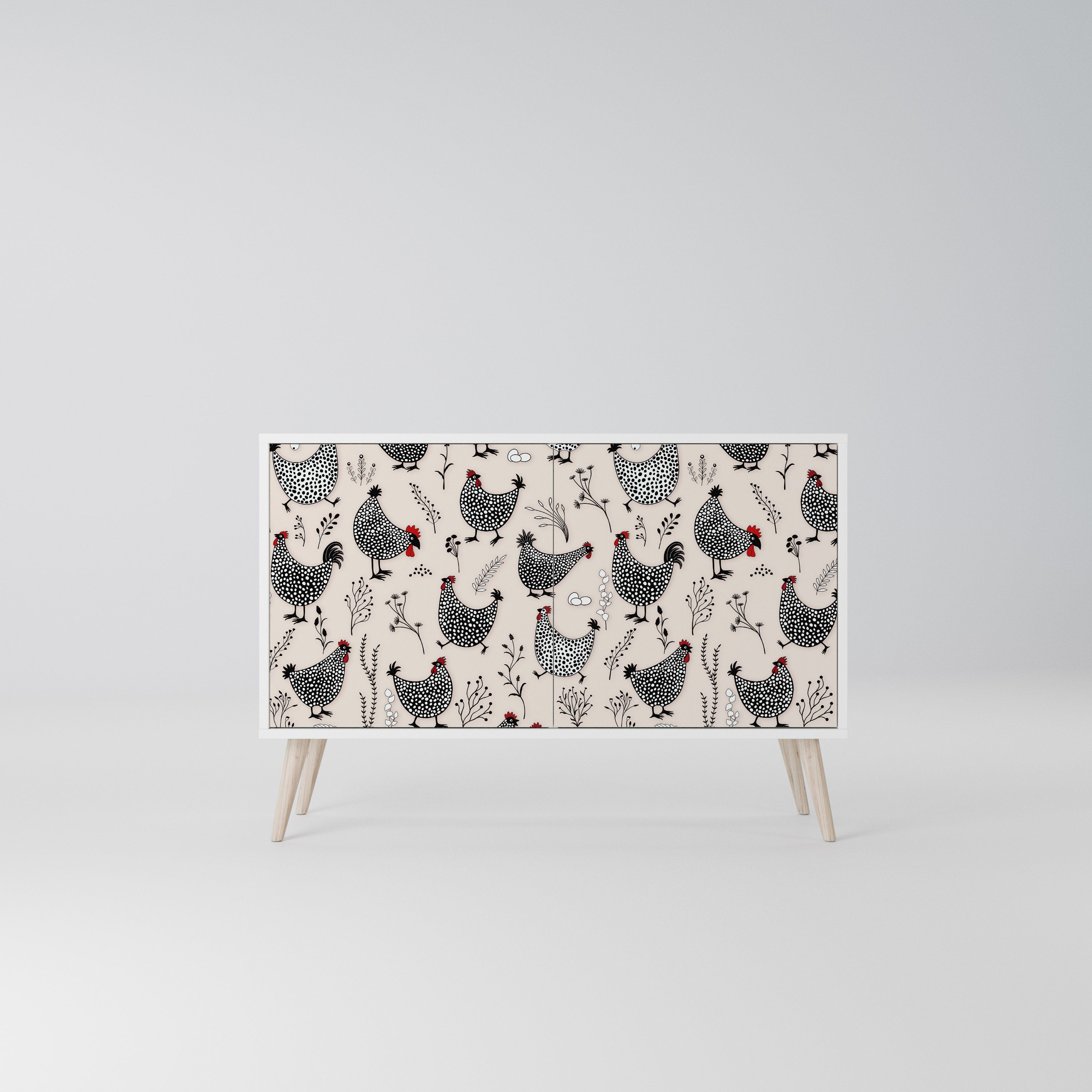 HAPPY HENS Komoda 2-drzwiowa korpus Biały