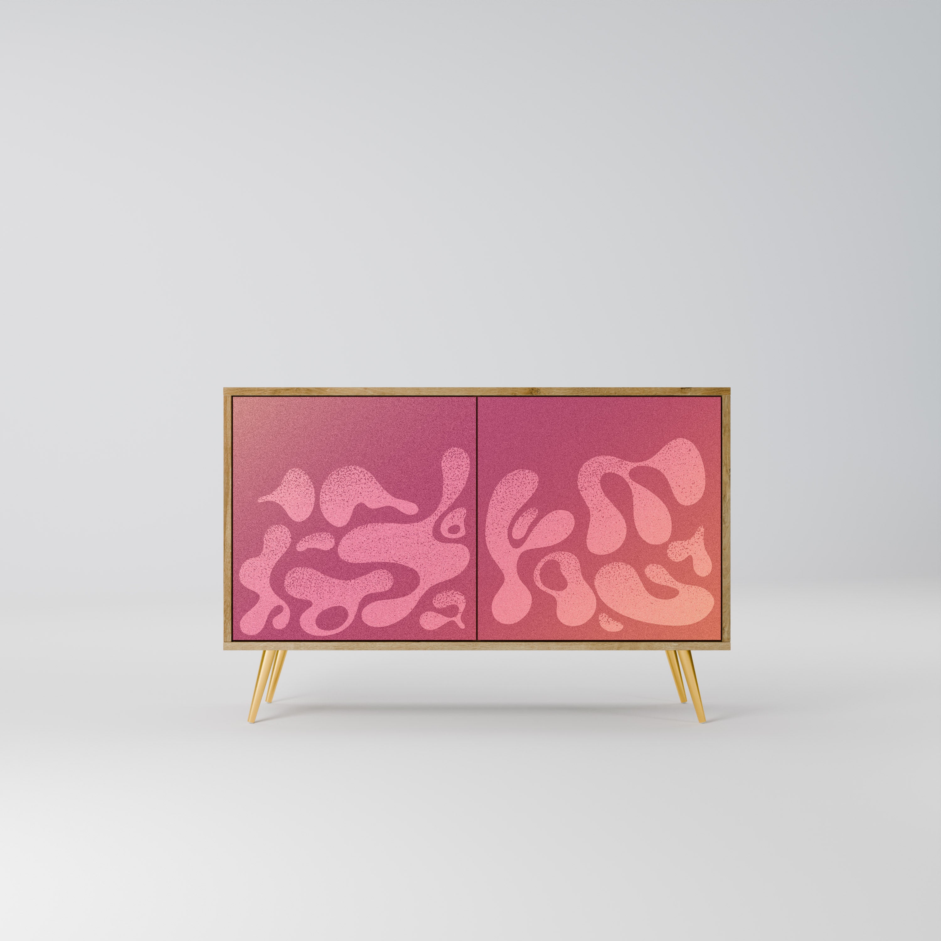 IRREGULAR PINK Komoda 2-drzwiowa