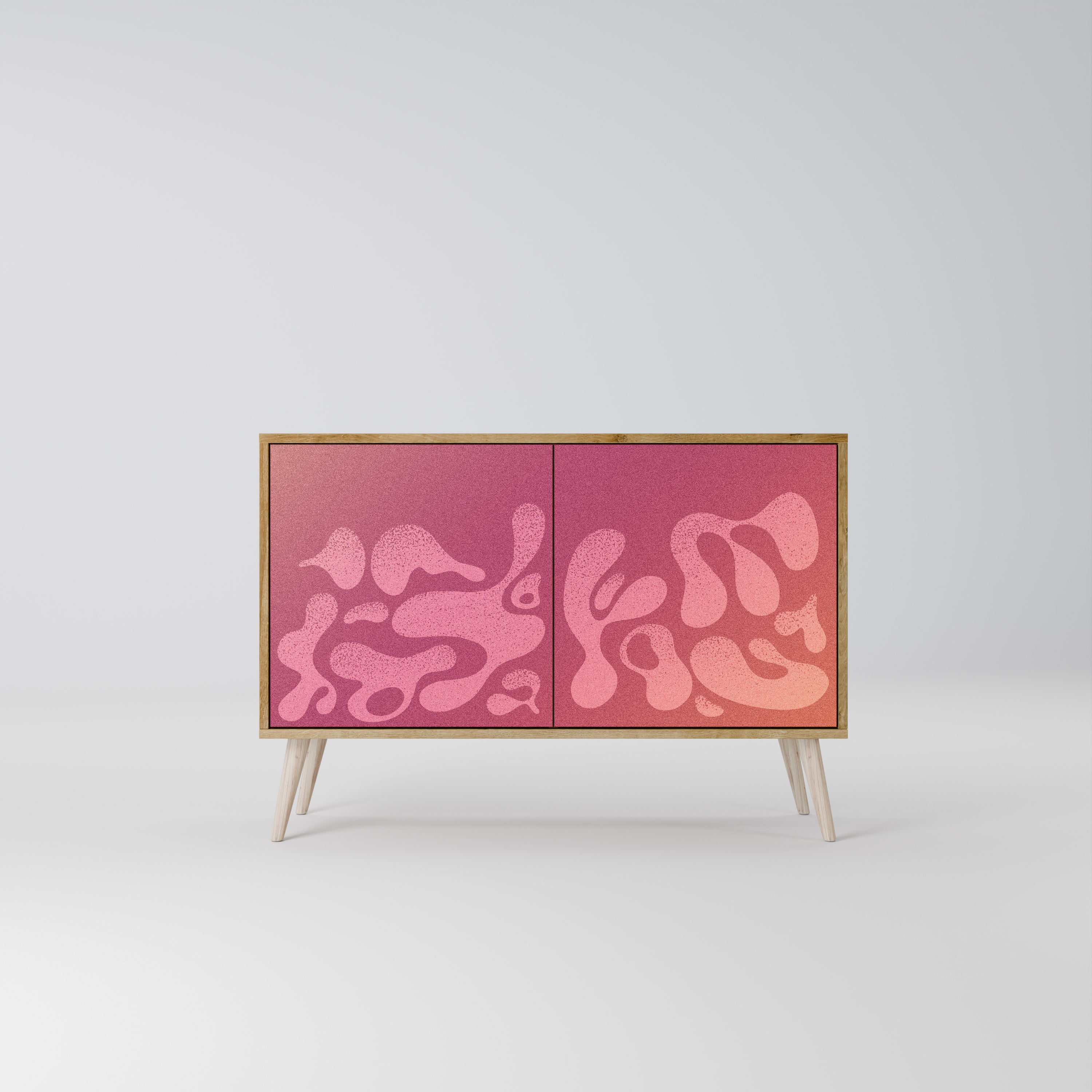 IRREGULAR PINK Komoda 2-drzwiowa