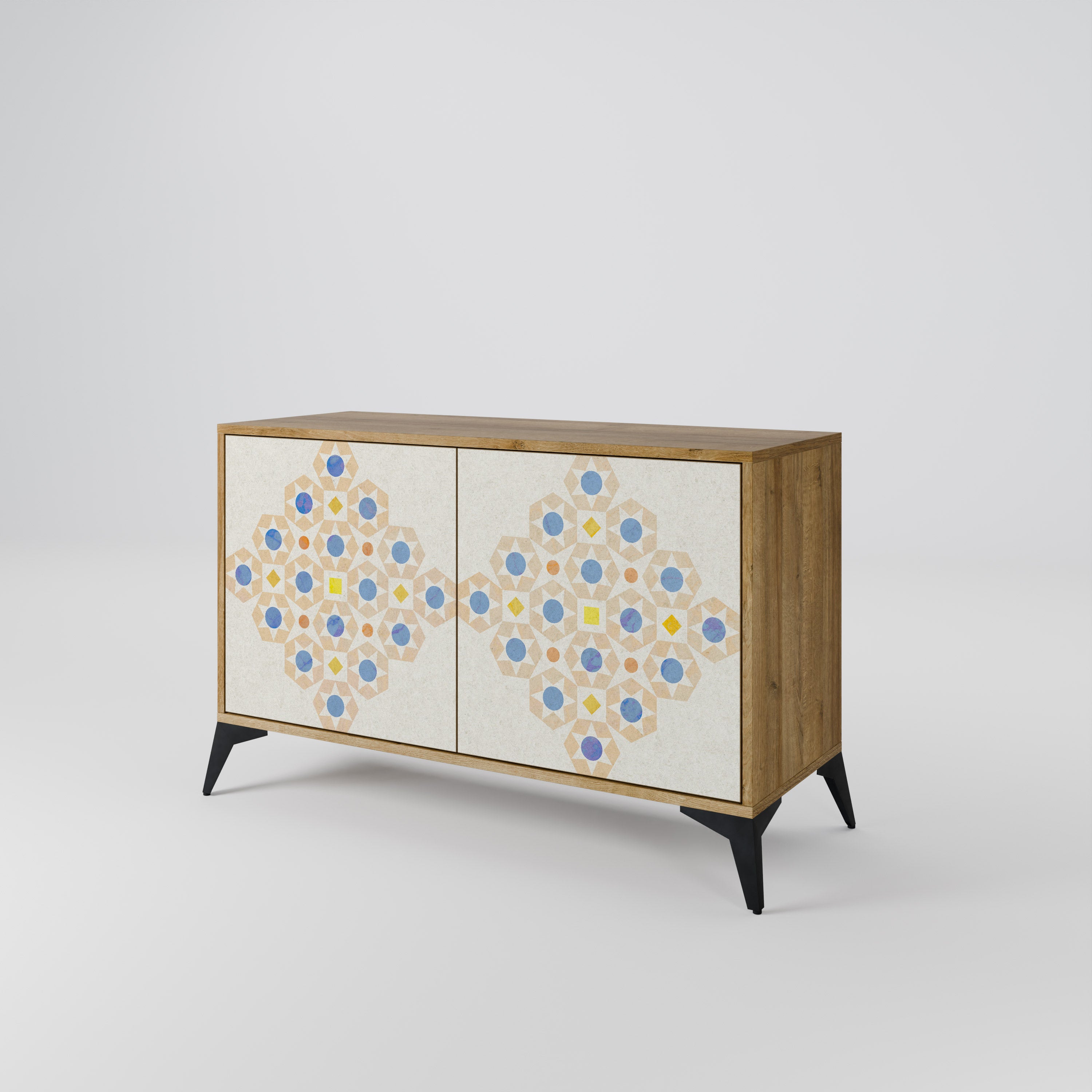 PATTERNED PRISM Komoda 2-drzwiowa