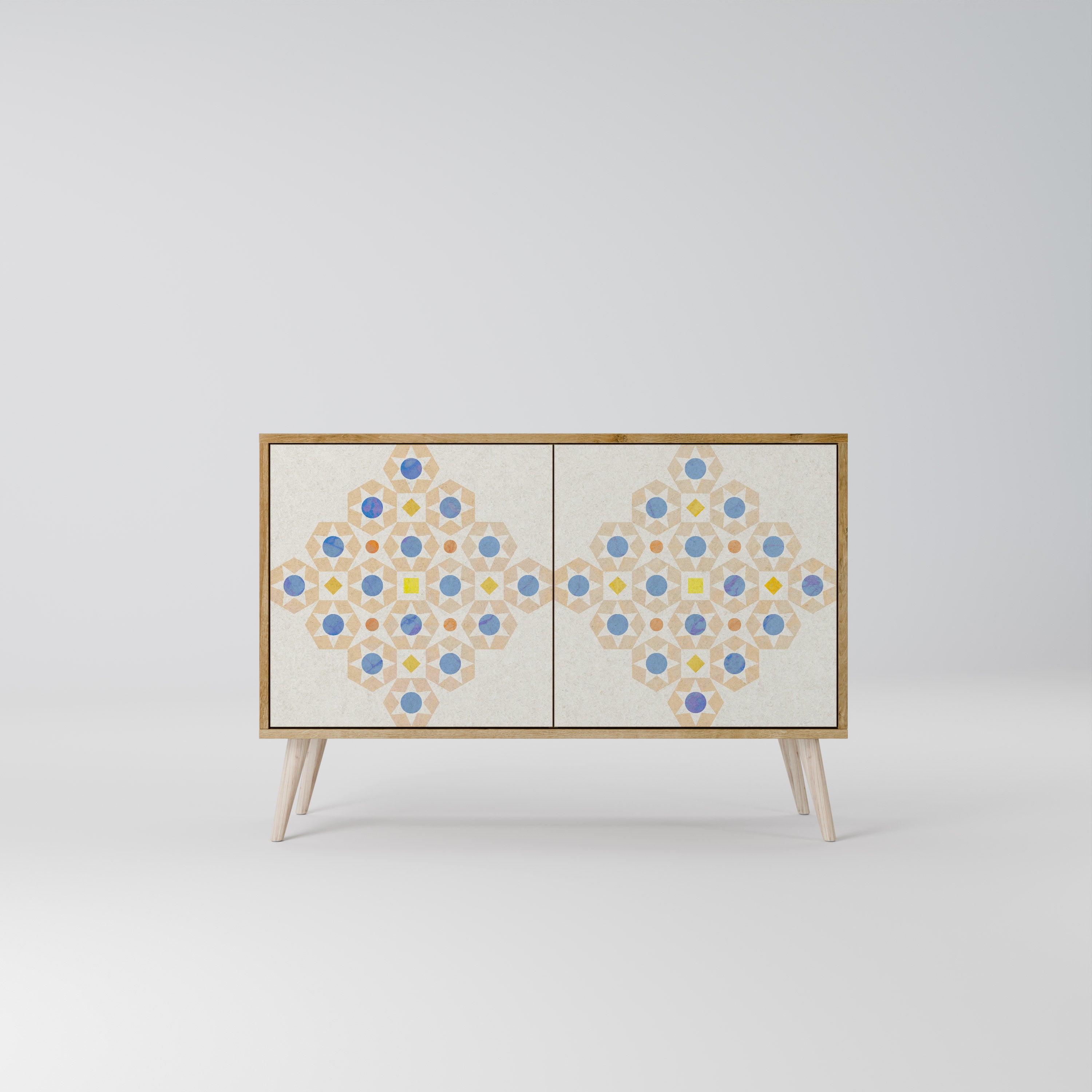 PATTERNED PRISM Komoda 2-drzwiowa