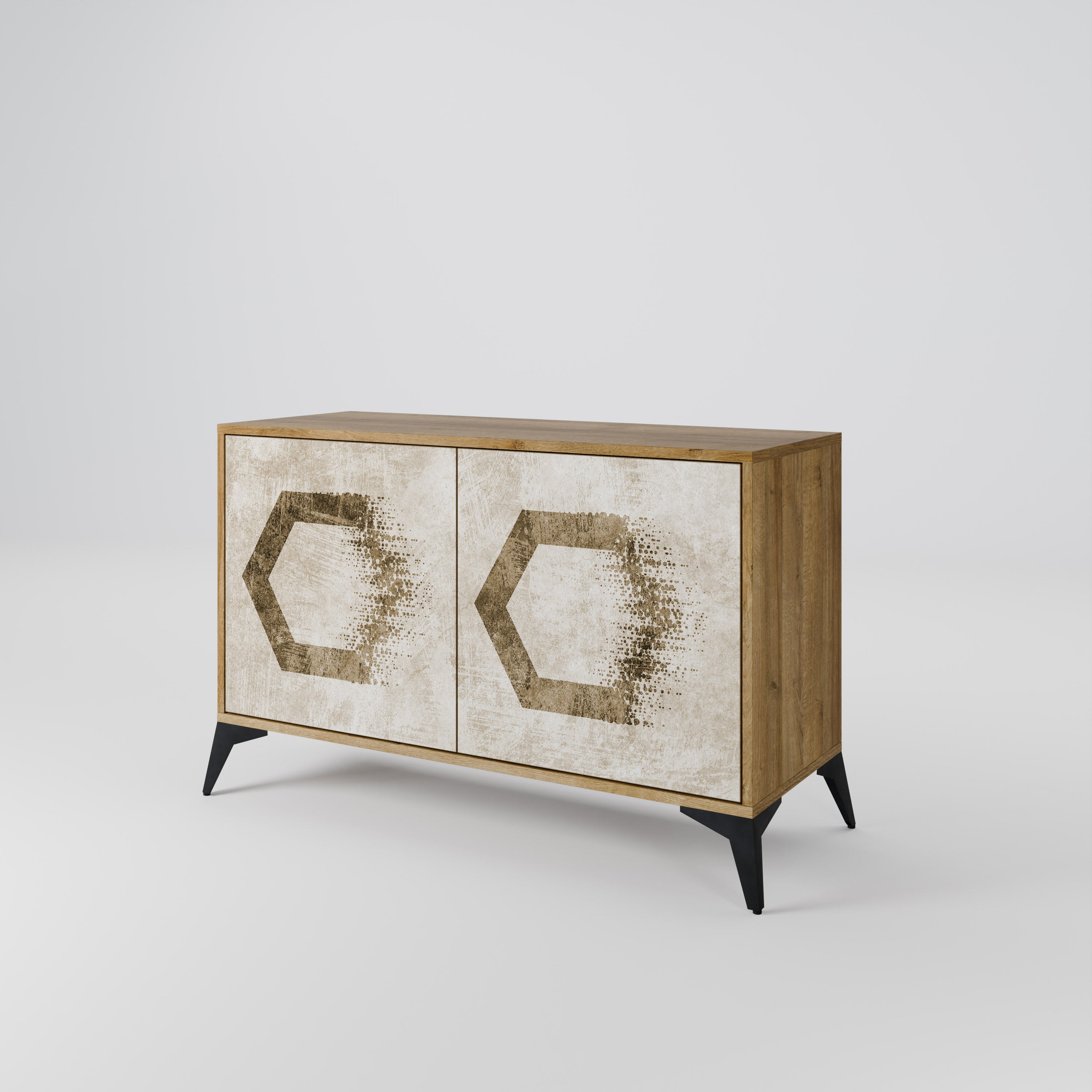 HEXAGONAL SHAPES Komoda 2-drzwiowa