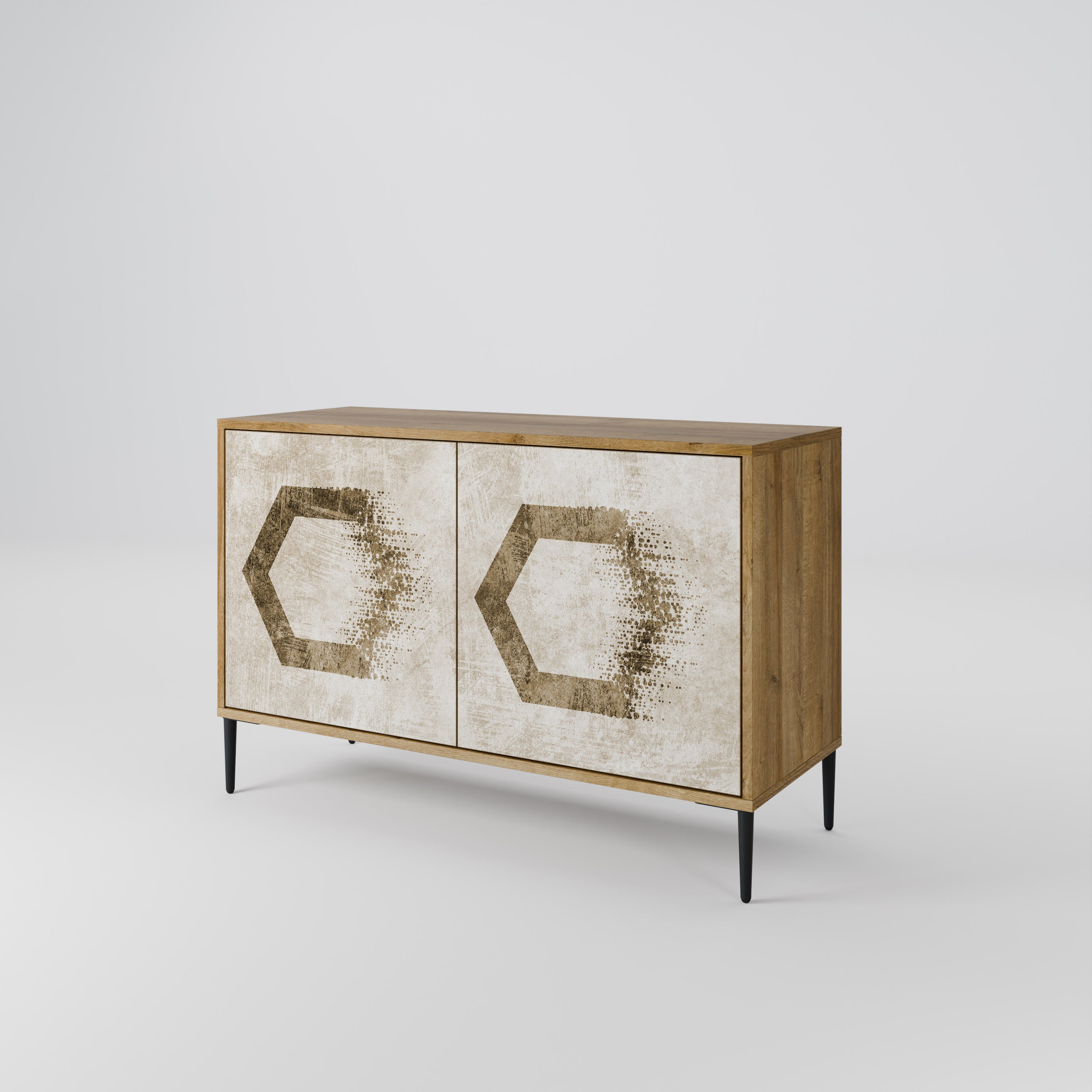 HEXAGONAL SHAPES Komoda 2-drzwiowa