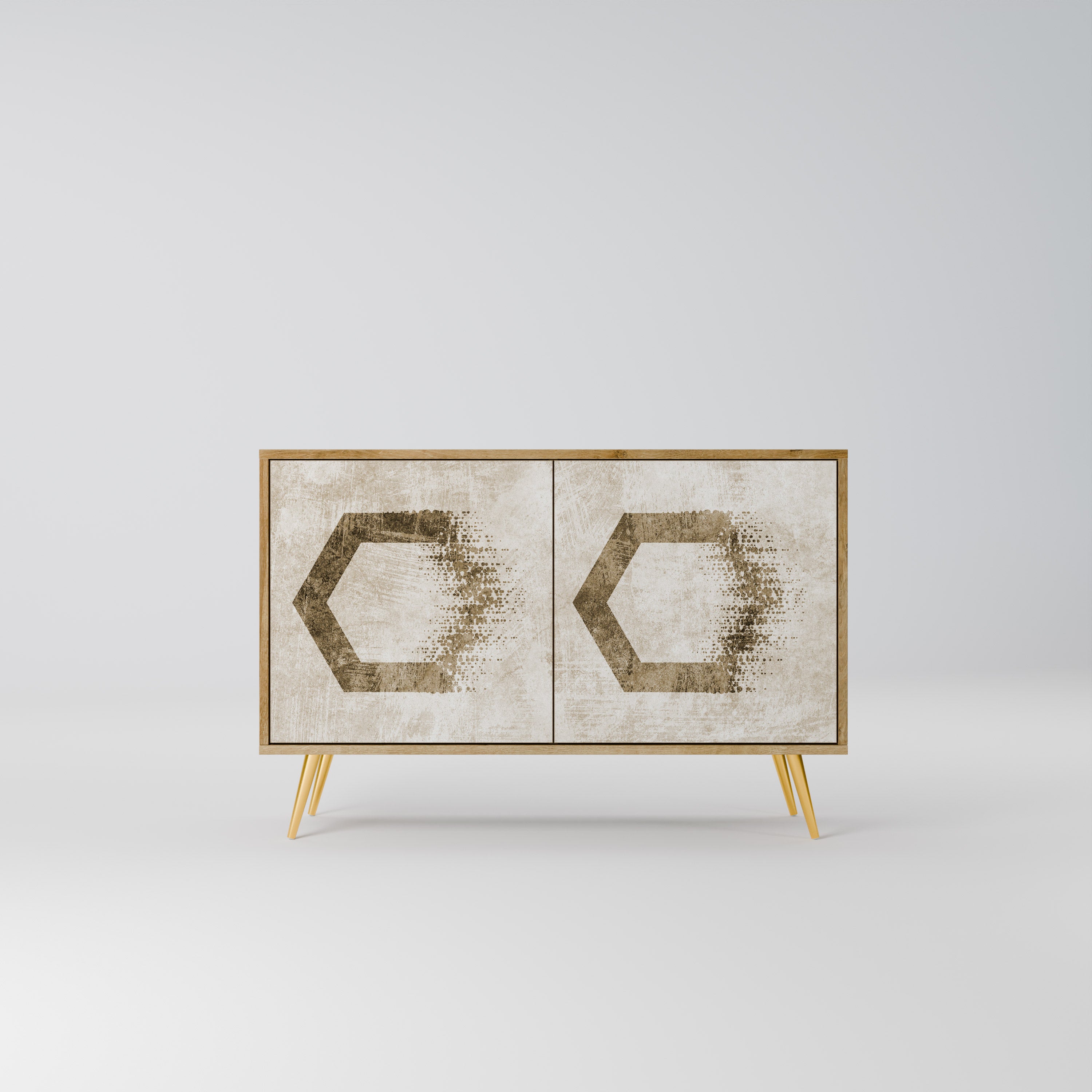 HEXAGONAL SHAPES Komoda 2-drzwiowa