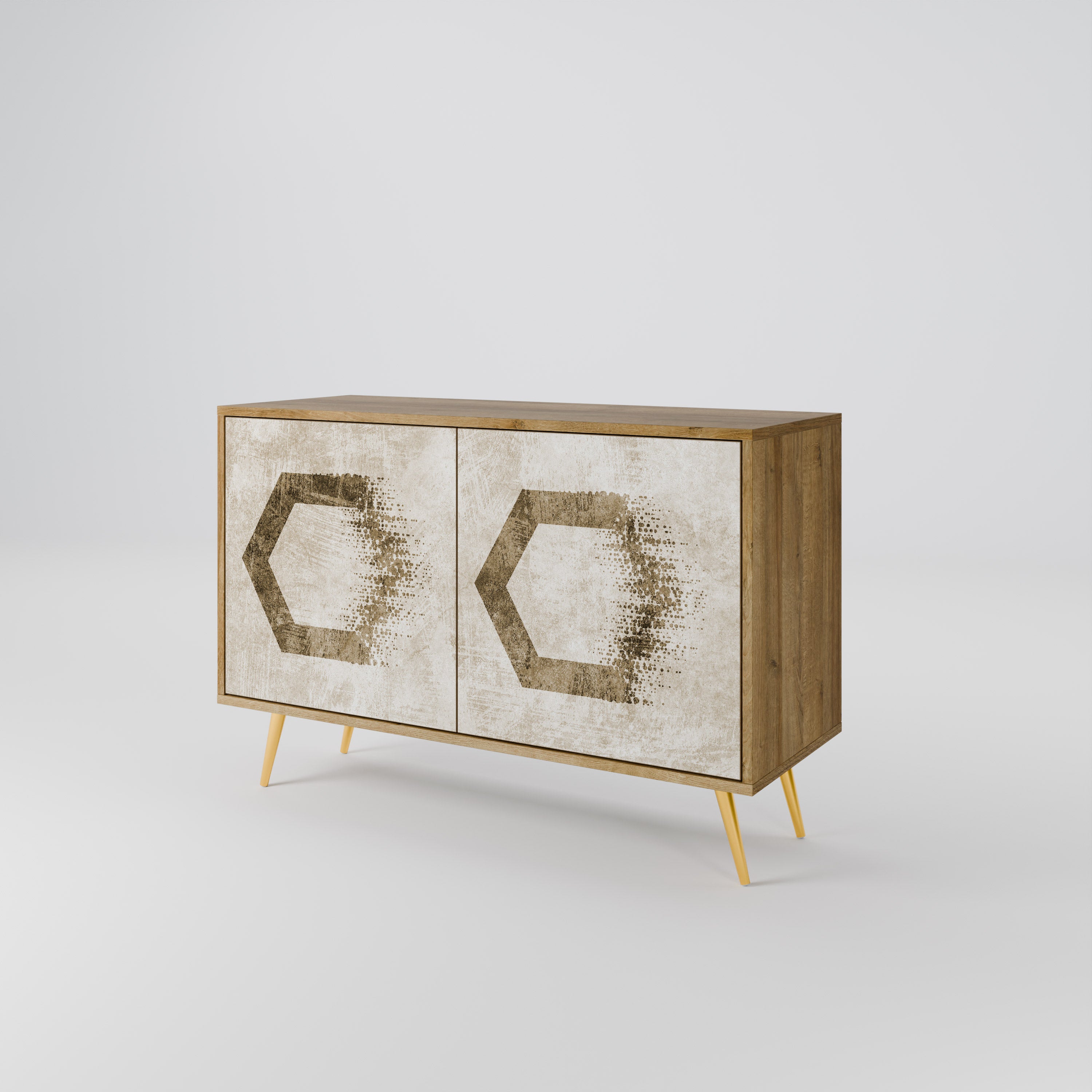 HEXAGONAL SHAPES Komoda 2-drzwiowa