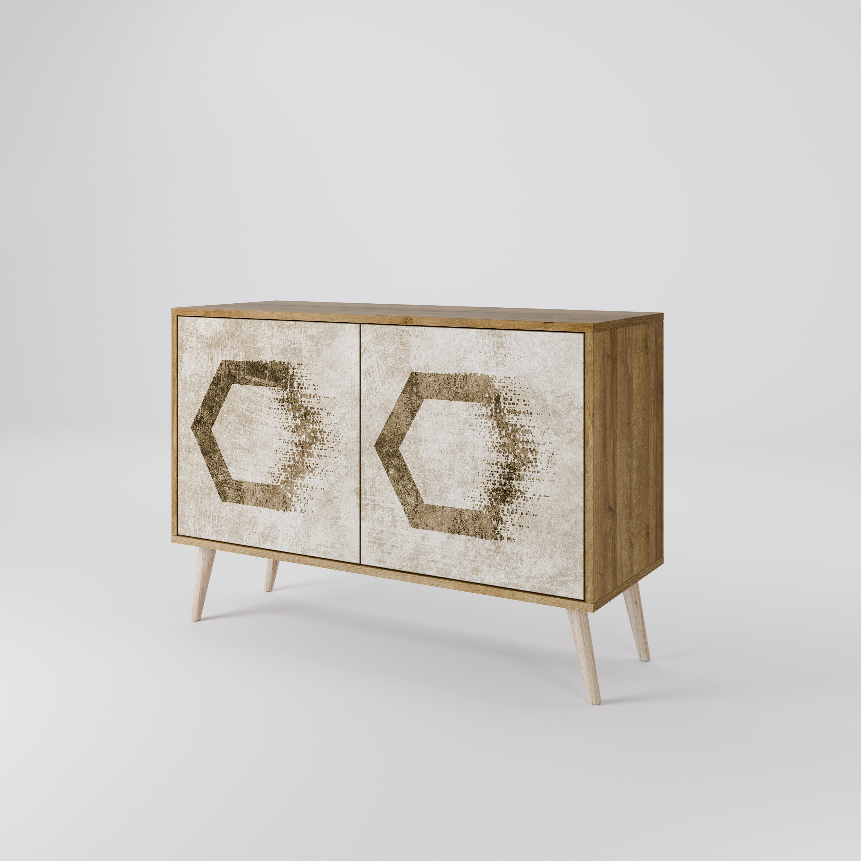 HEXAGONAL SHAPES Komoda 2-drzwiowa