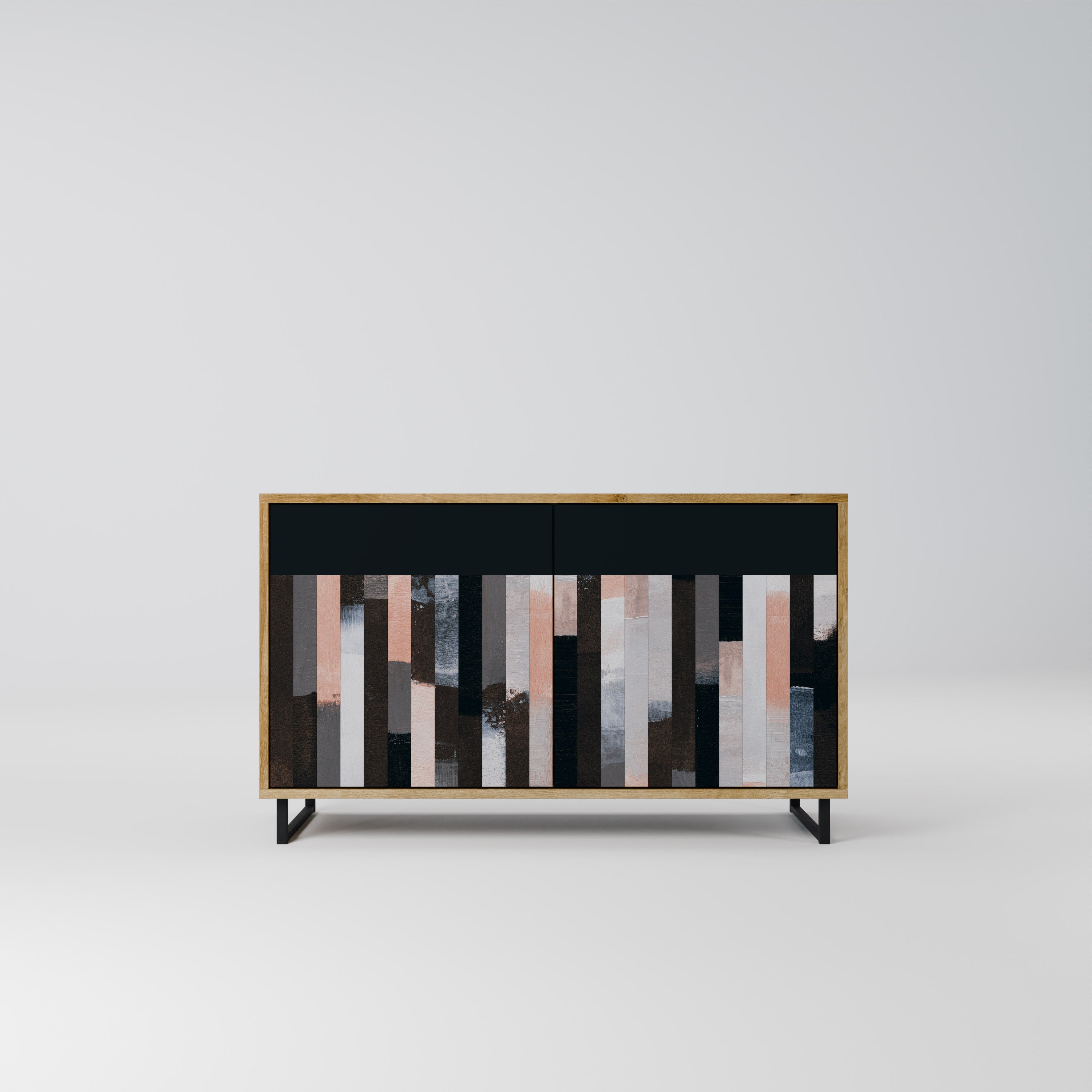 COLLAGE OF RECTANGLES Komoda 2-drzwiowa