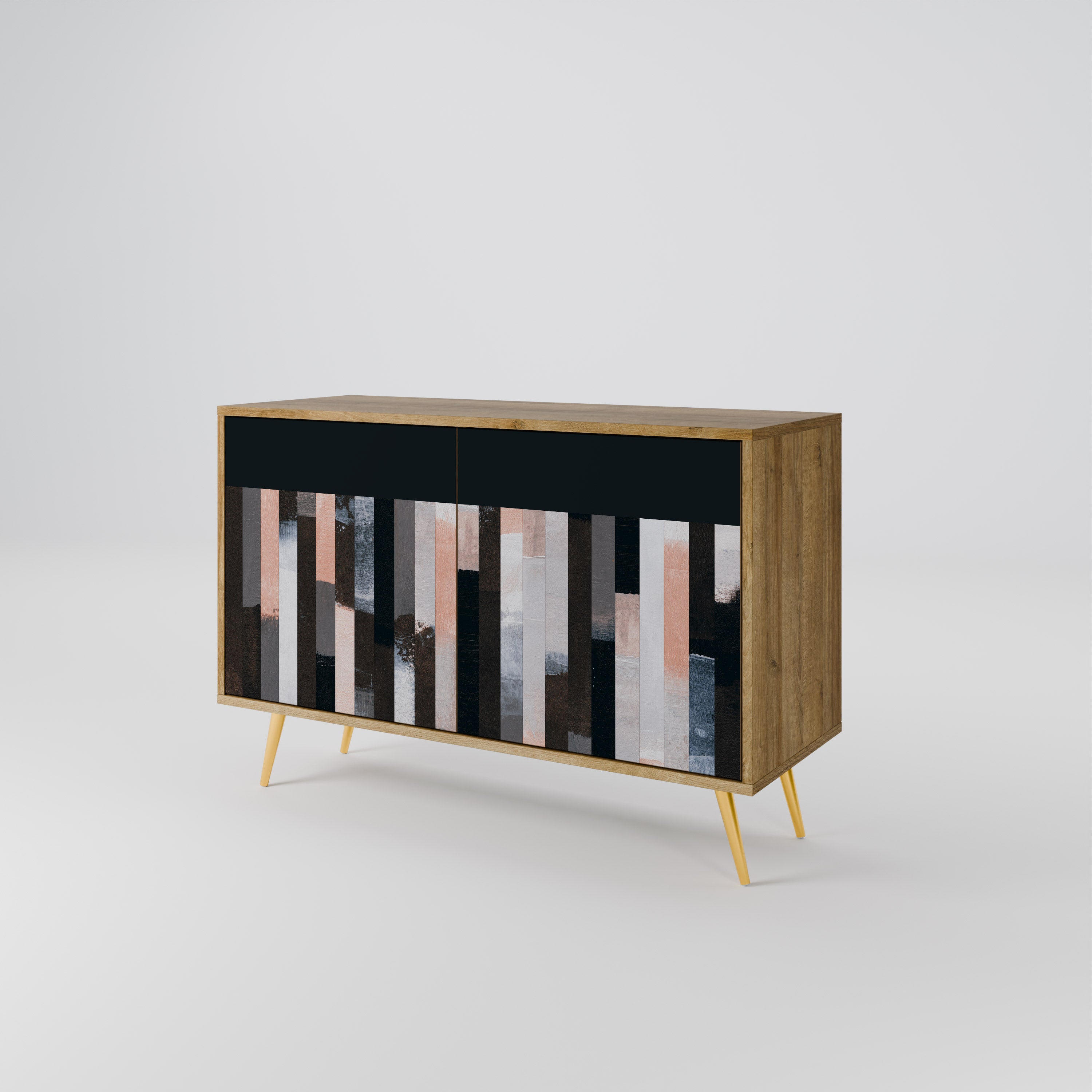 COLLAGE OF RECTANGLES Komoda 2-drzwiowa