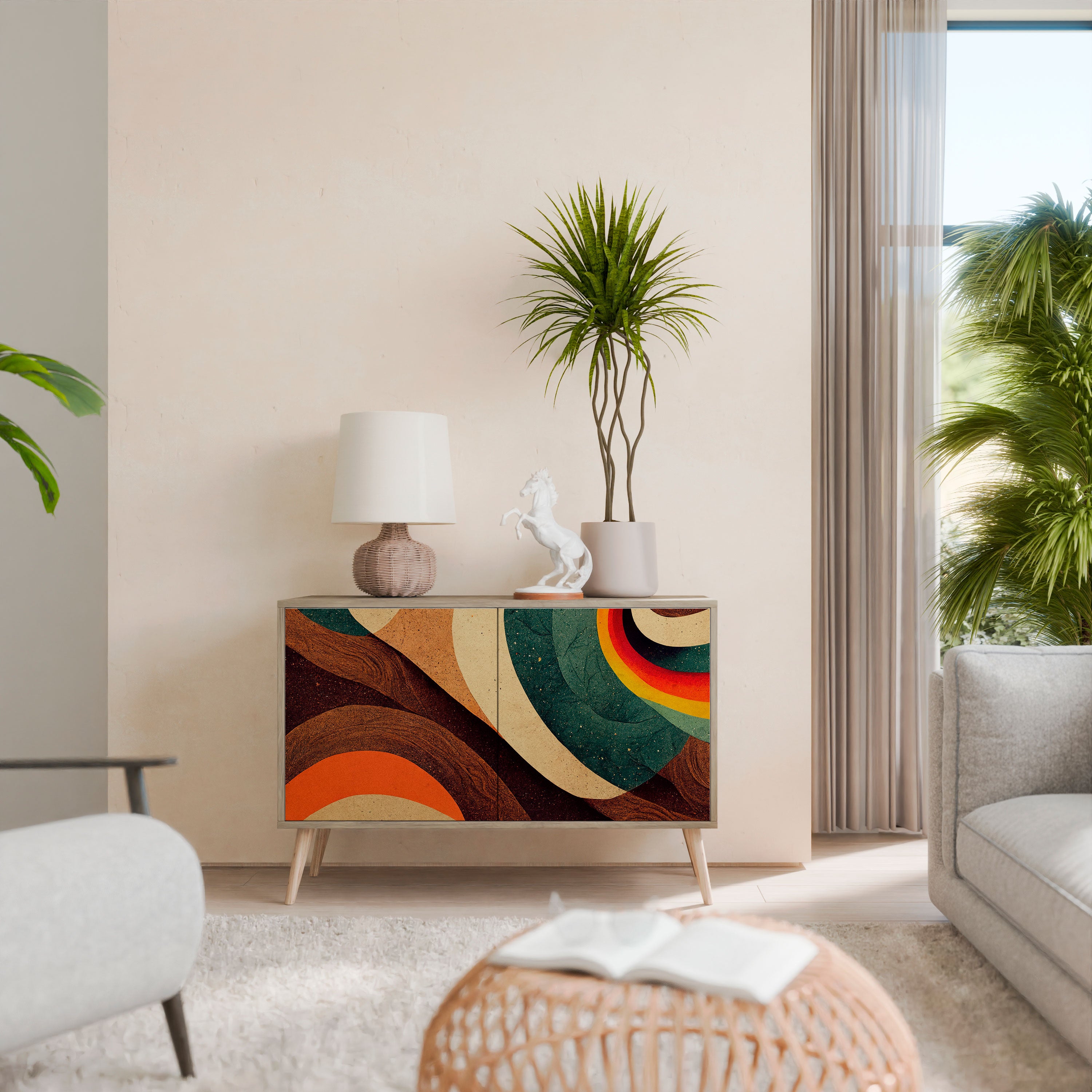 COLORFUL STRANDS Komoda 2-drzwiowa